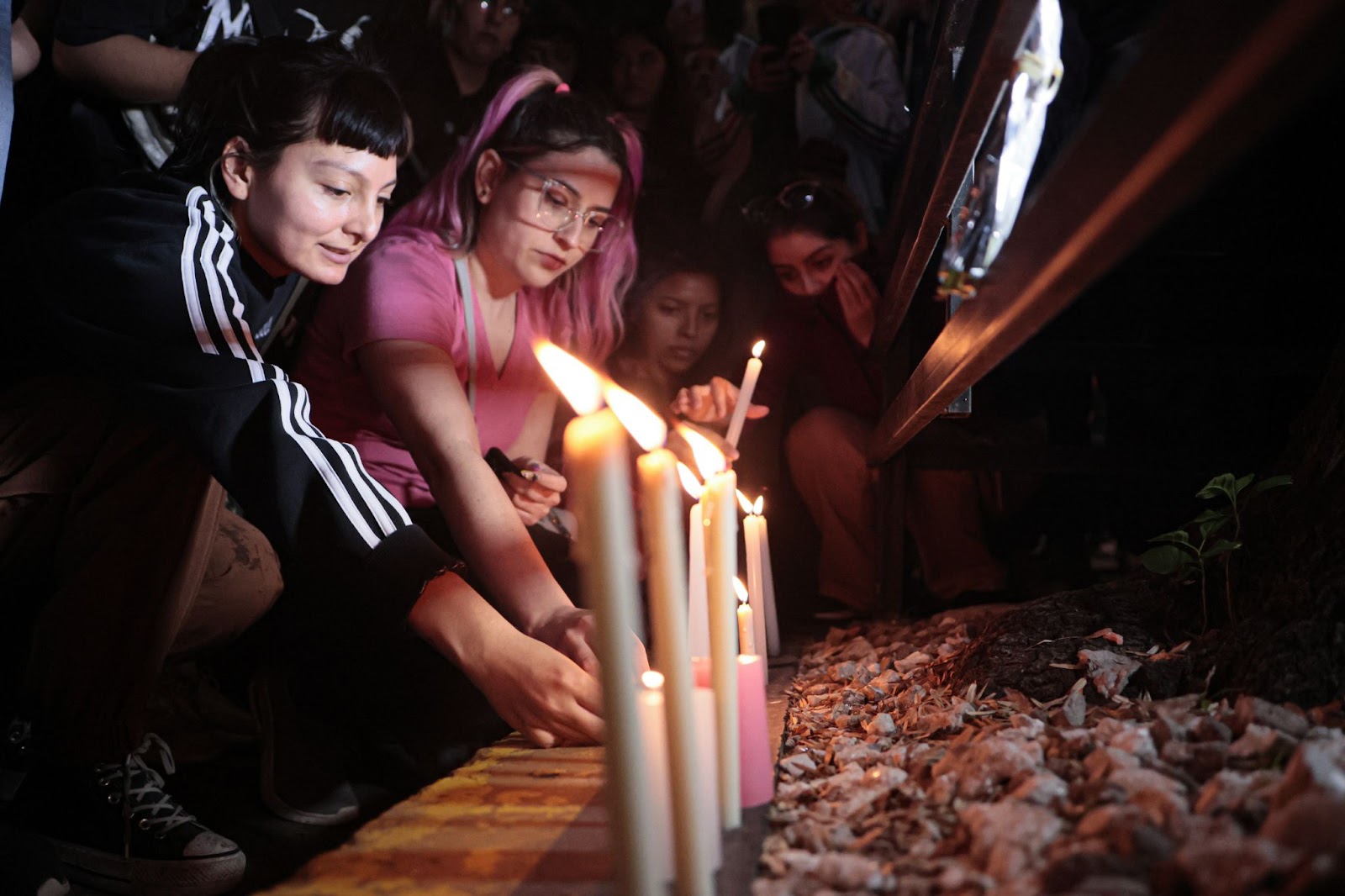 One Direction fans gathered outside CasaSur Palermo Hotel to sing the band's songs and leave candles following Liam Payne's passing on October 16, 2024, in Buenos Aires, Argentina. | Source: Getty Images