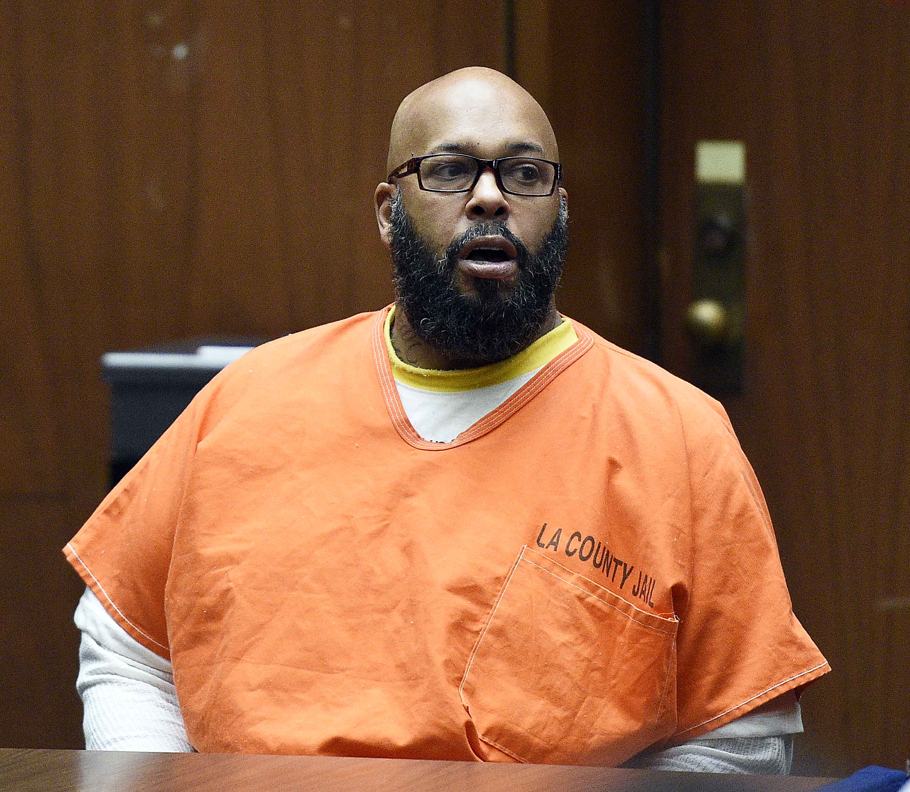Marion "Suge" Knight at the Clara Shortridge Foltz Criminal Justice Center March 9, 2015 in Los Angeles, California. | Source: Getty Images