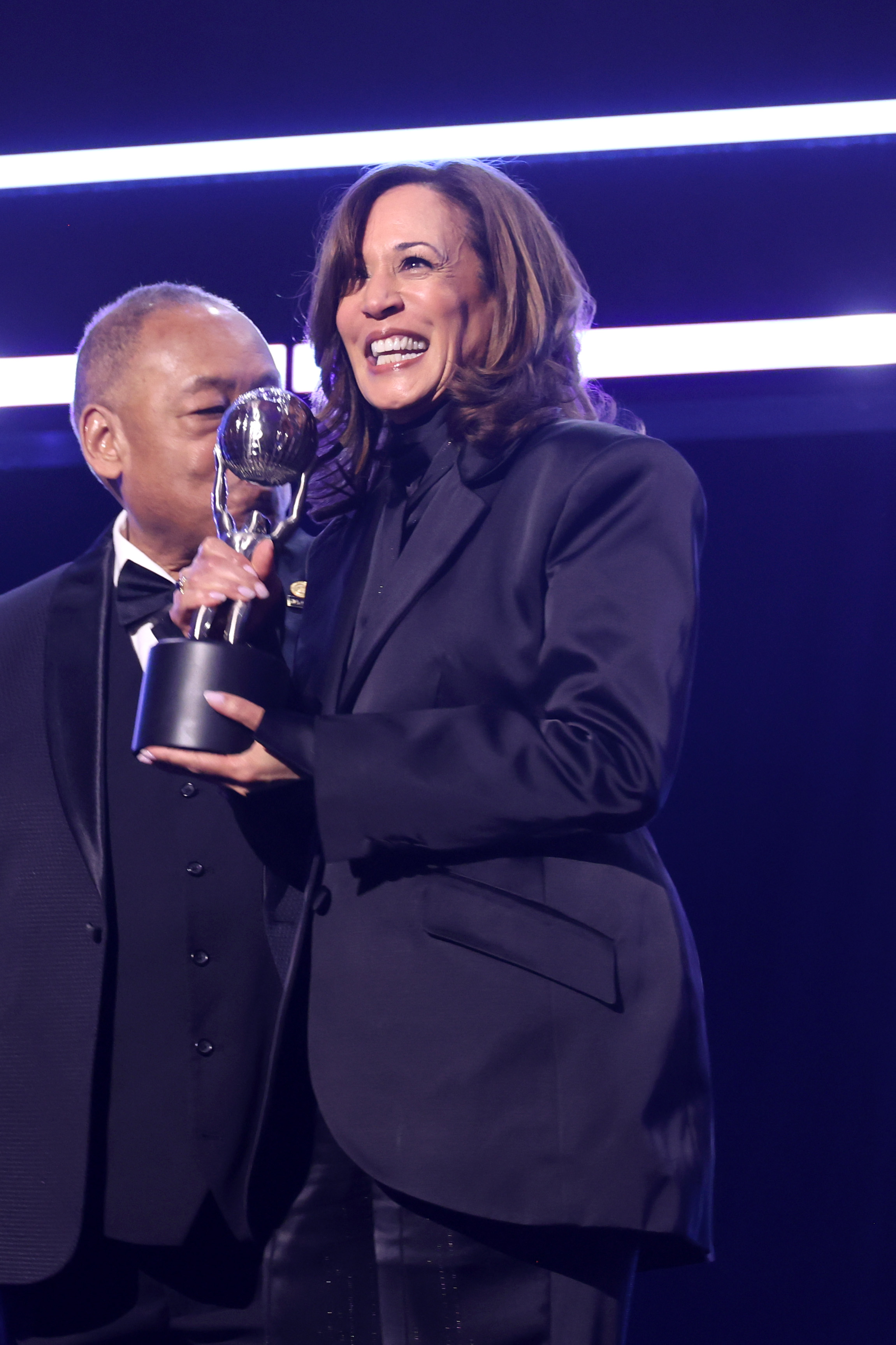 Kamala Harris accepts the Chairman's Award at the 56th NAACP Image Awards | Source: Getty Images