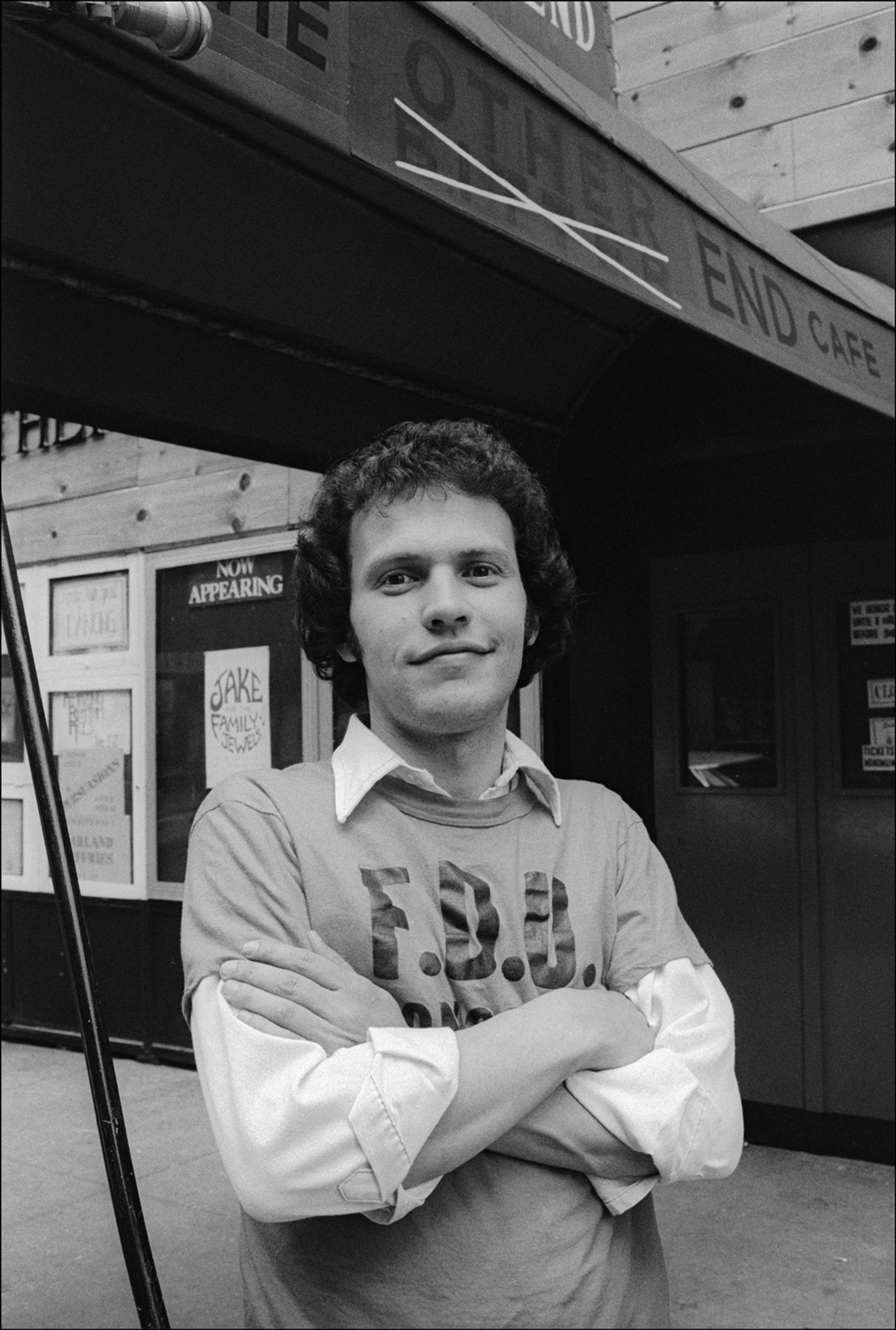 Portrait of American comedian Billy Crystal outside Greenwich Village's the Other End, New York, New York, May 7, 1976. | Source: Getty Images