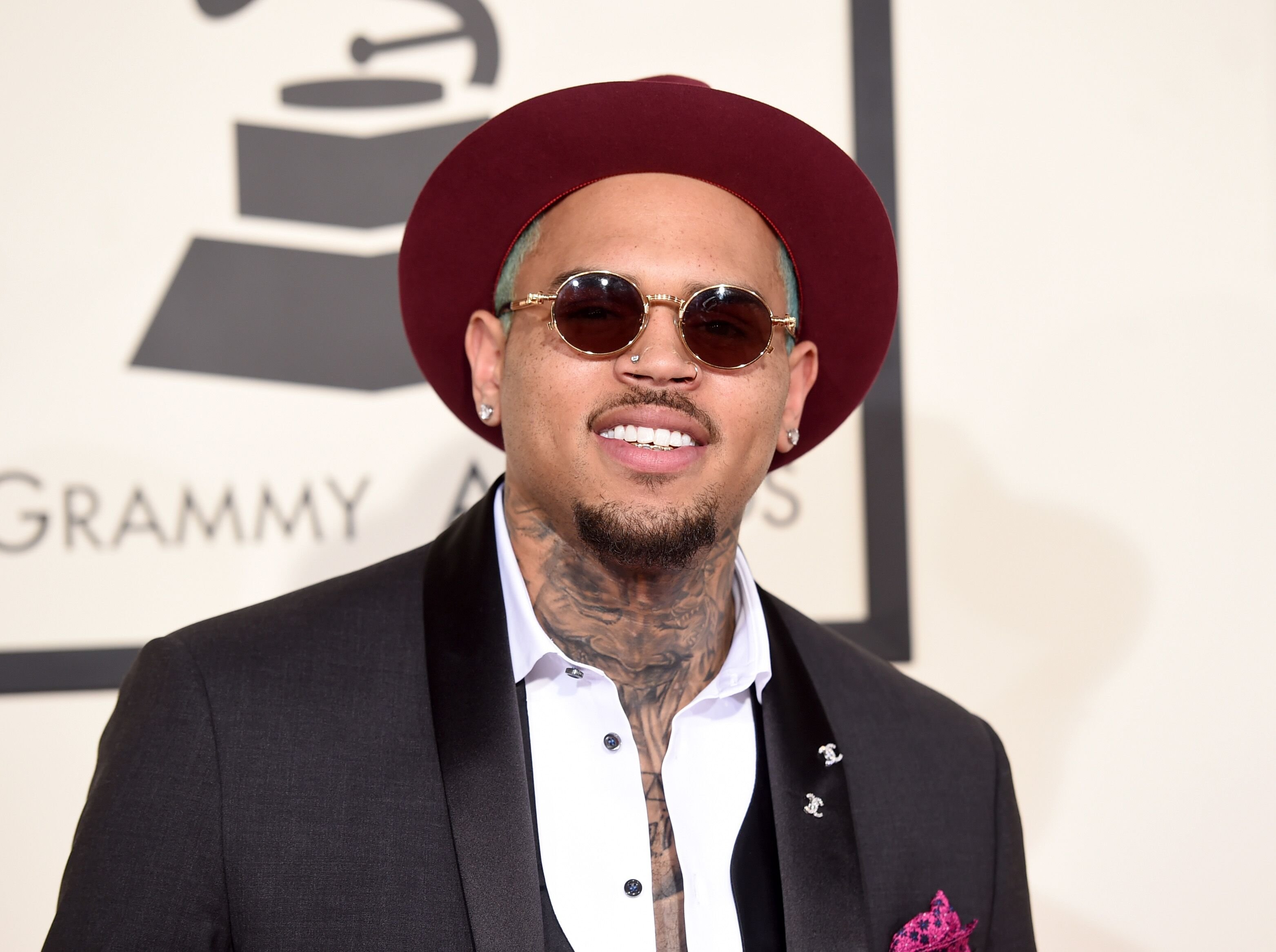 Singer Chris Brown at the Grammy Awards | Source: Getty Images