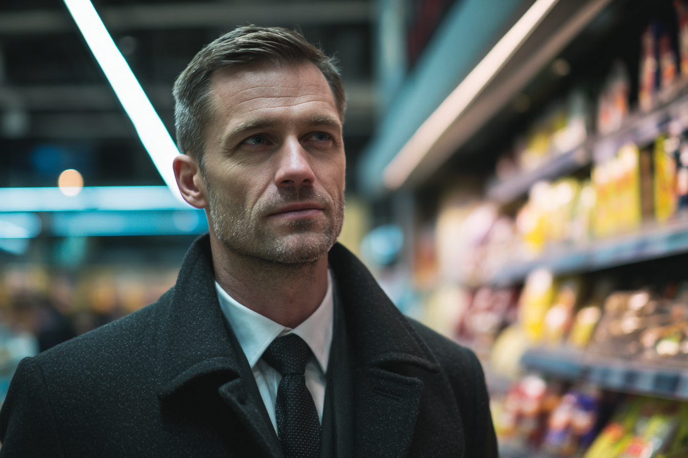 A man in a coat | Source: Midjourney