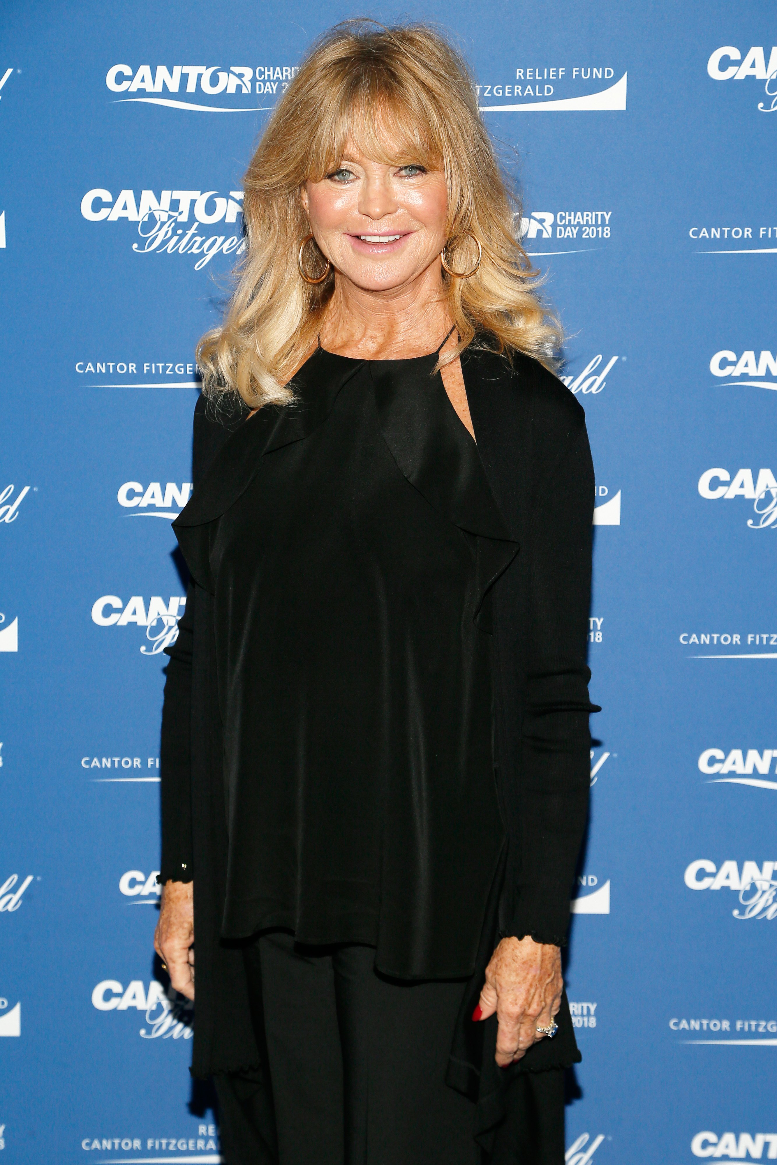 Goldie Hawn attends the Annual Charity Day hosted by Cantor Fitzgerald, BGC and GFI at Cantor Fitzgerald on September 11, 2018 in New York City.| Source: Getty Images