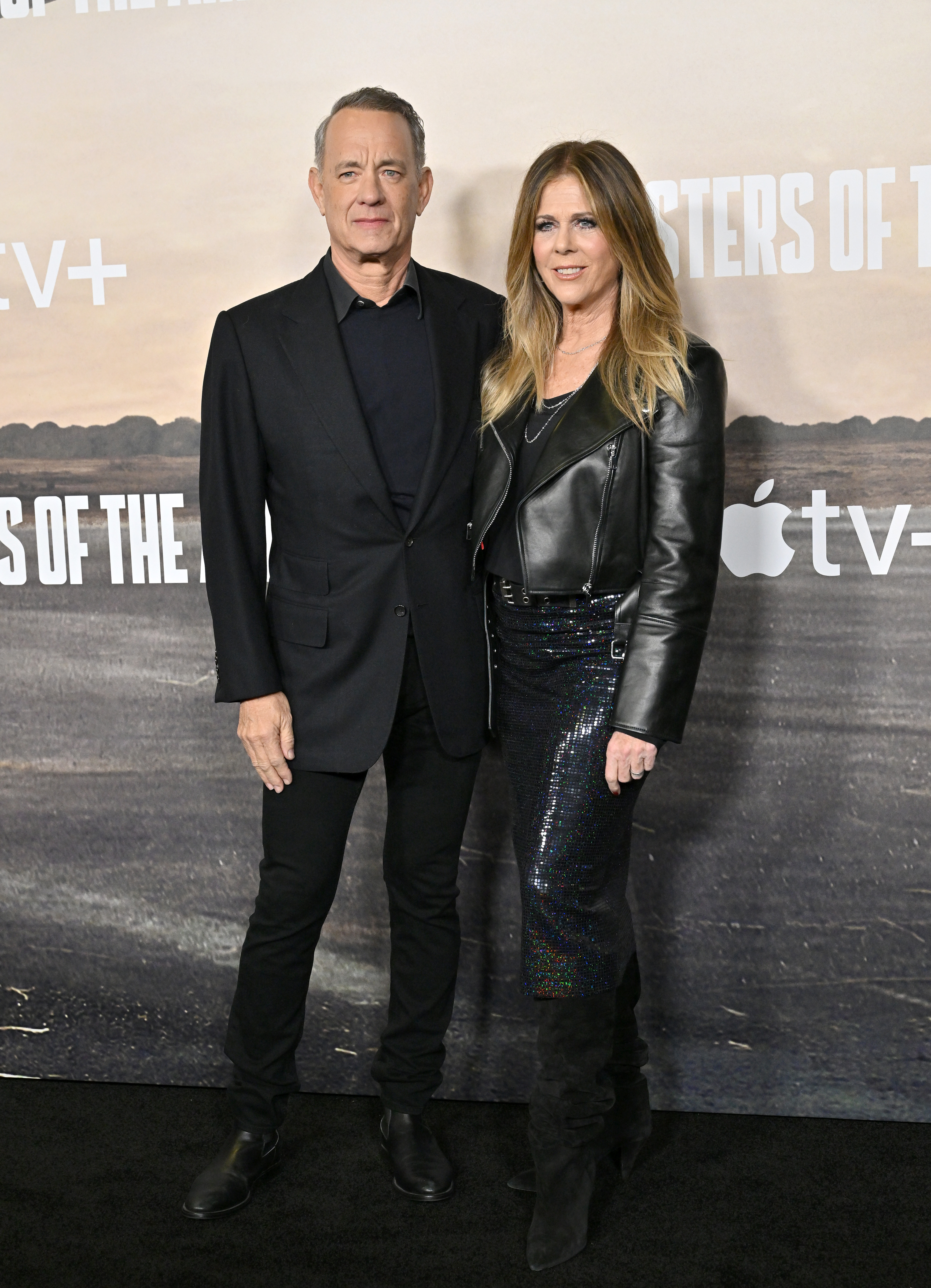 Tom Hanks and Rita Wilson at the world premiere of "Masters of the Air" in Los Angeles, California, on January 10, 2024. | Source: Getty Images