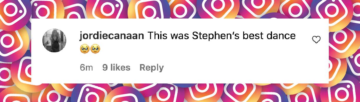 A netizen's comment on Stephen Nedoroscik's performance on "Dancing with the Stars," posted on November 26, 2024 | Source: Instagram.com/dancingwiththestars