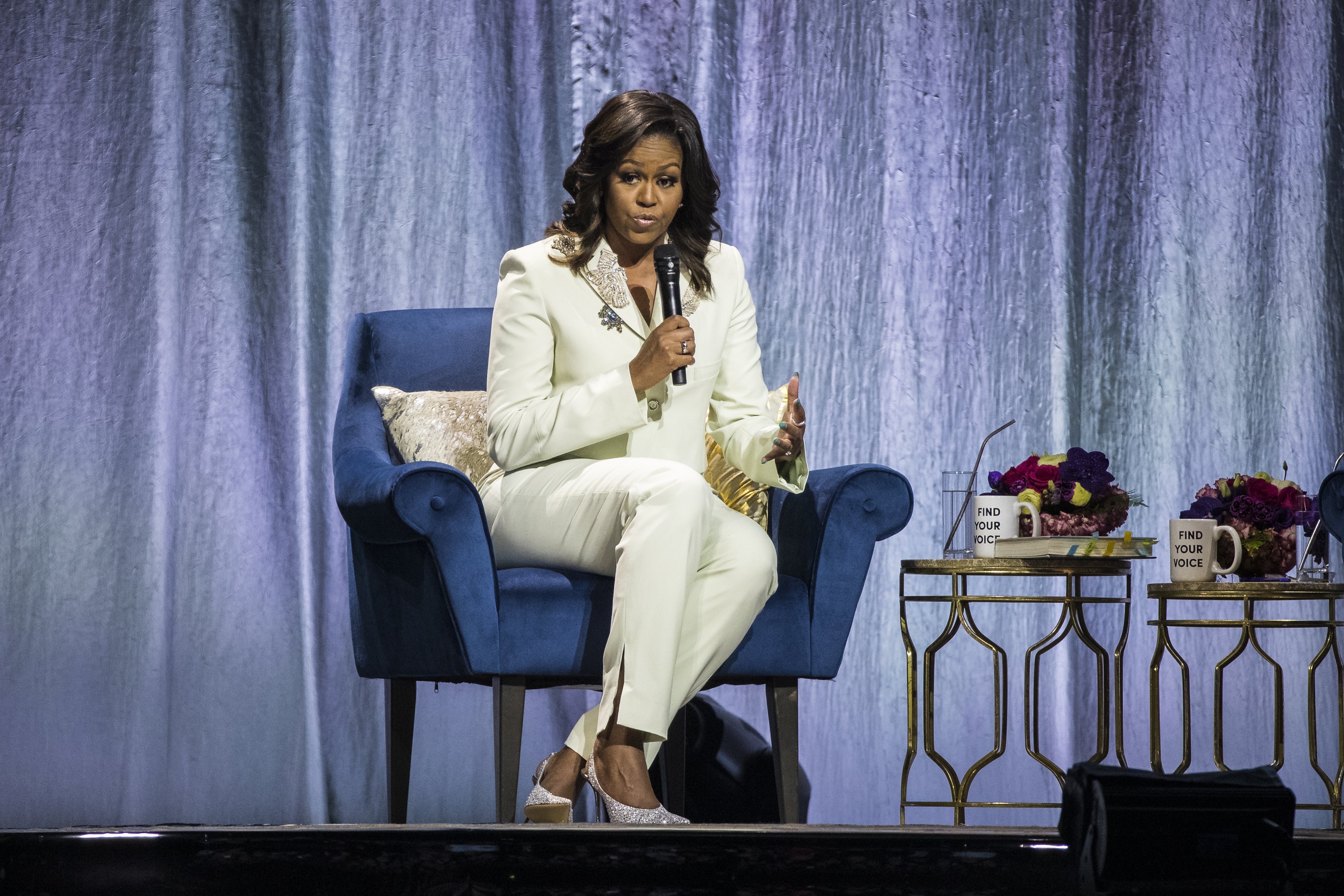 Michelle Obama during her 'Becoming: An Intimate Conversation with Michelle Obama' Tour in Stockholm, Sweden. April 10, 2019. | Photo: GettyImages