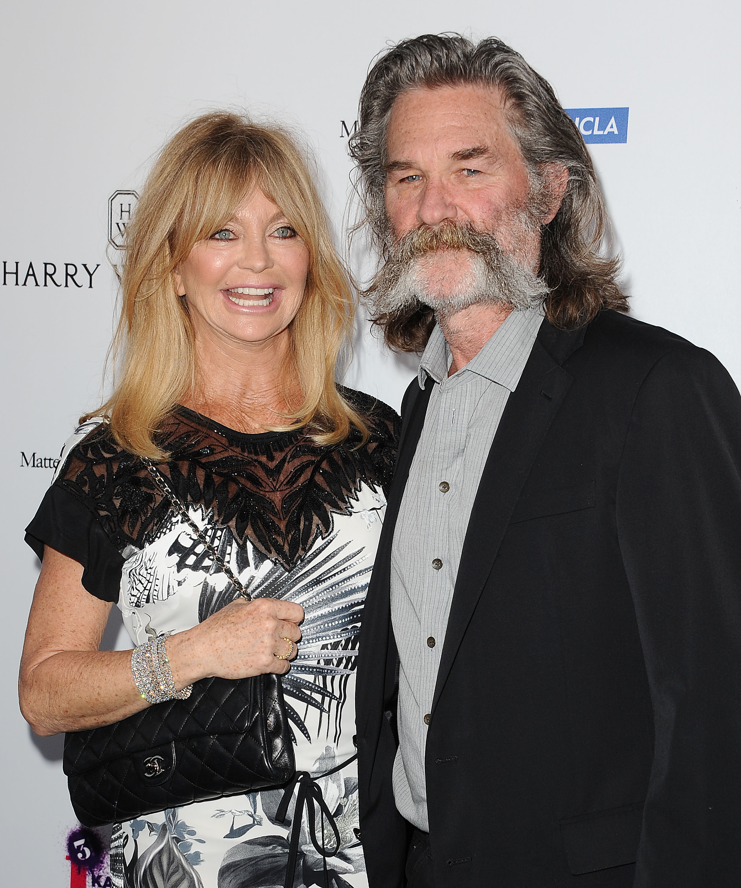 Goldie Hawn and Kurt Russell at the Mattel Children's Hospital UCLA Kaleidoscope Ball at 3LABS on May 2, 2015 in Culver City, California. l Source: Getty Images