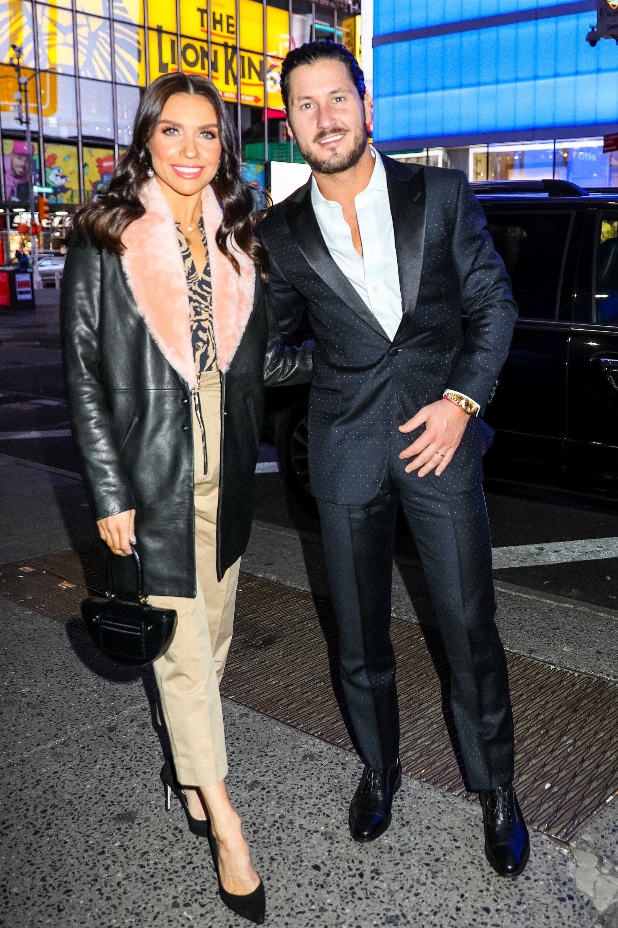  Valentin Chmerkovskiy and Jenna Johnson are seen arriving at 'Good Morning America' on March 10, 2020 in New York City | Source: Getty Images