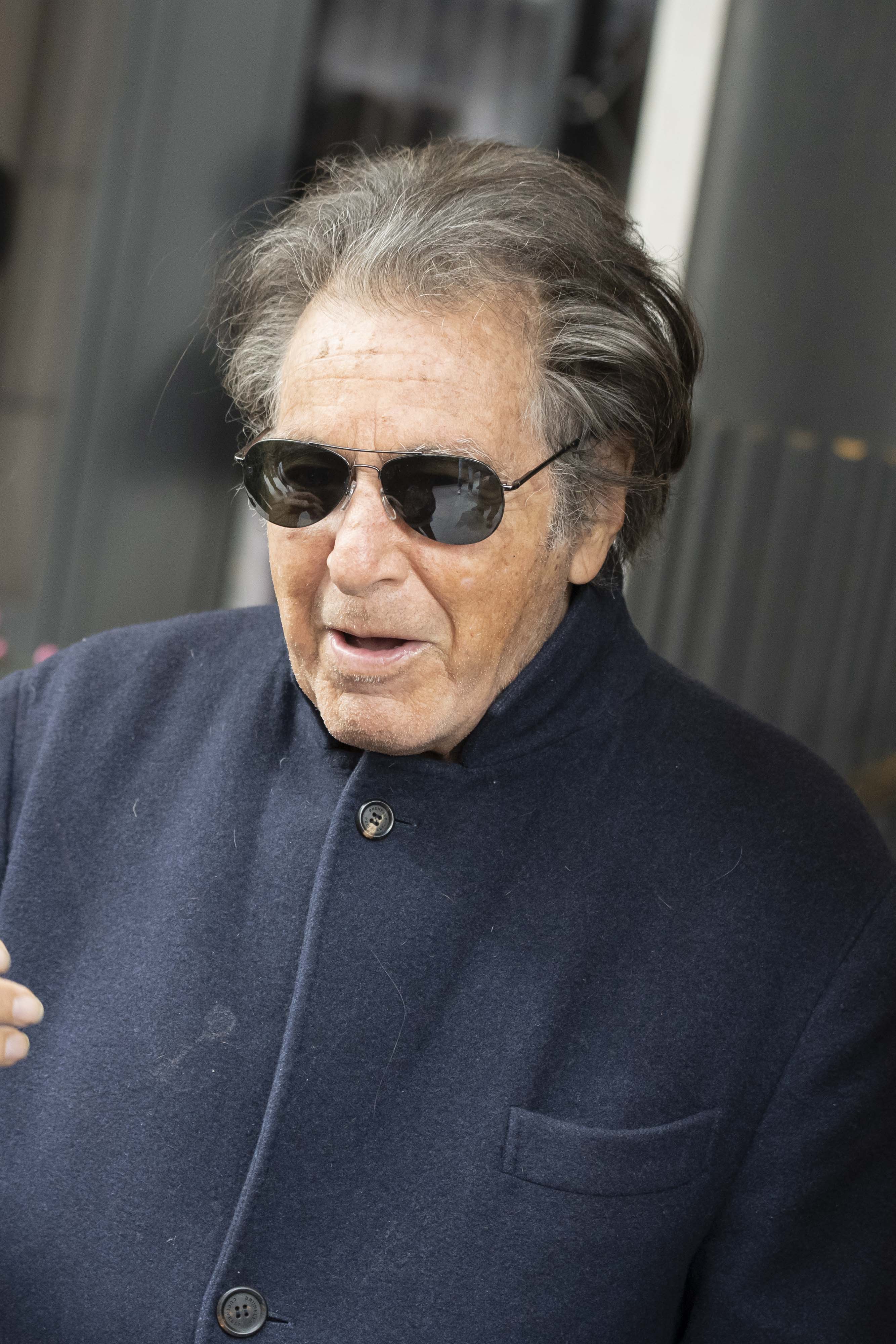 Al Pacino spotted at his hotel while on location for "House of Gucci" which was directed by Ridley Scott | Source: Getty Images
