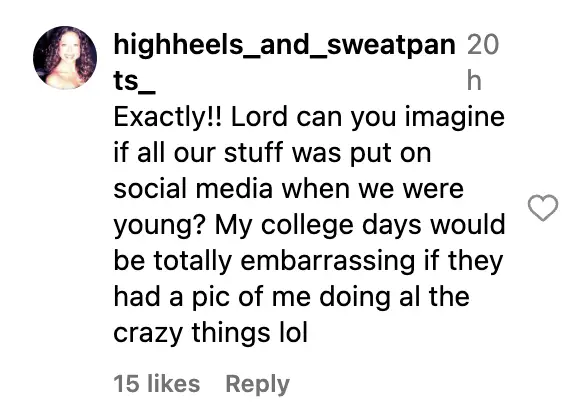 User comment dated October 5, 2023 | Source: Instagram/pagesix