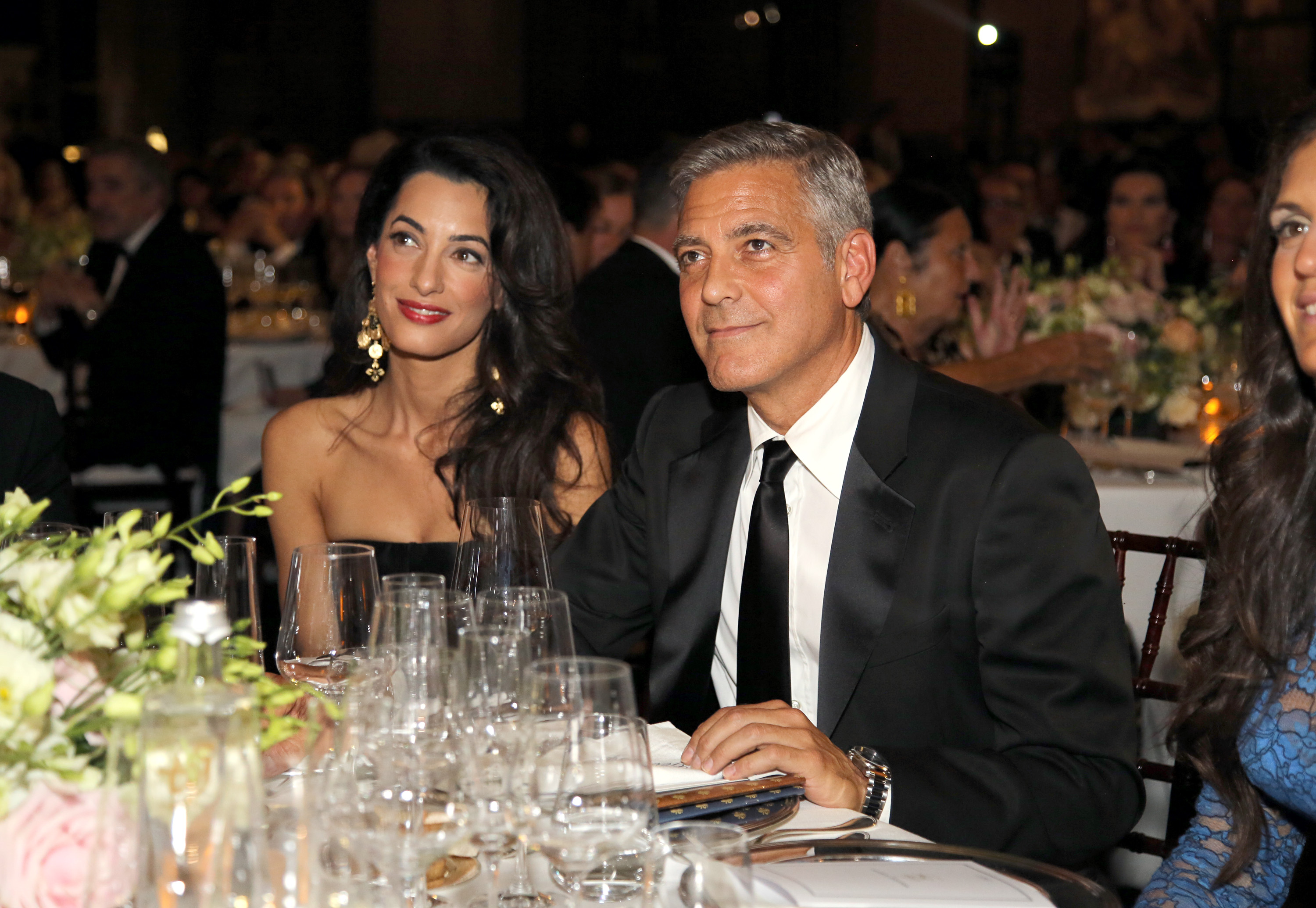 George Clooney and Amal Alamuddin attend the Celebrity Fight Night gala on September 7, 2014 in Florence, Italy | Source: Getty Images