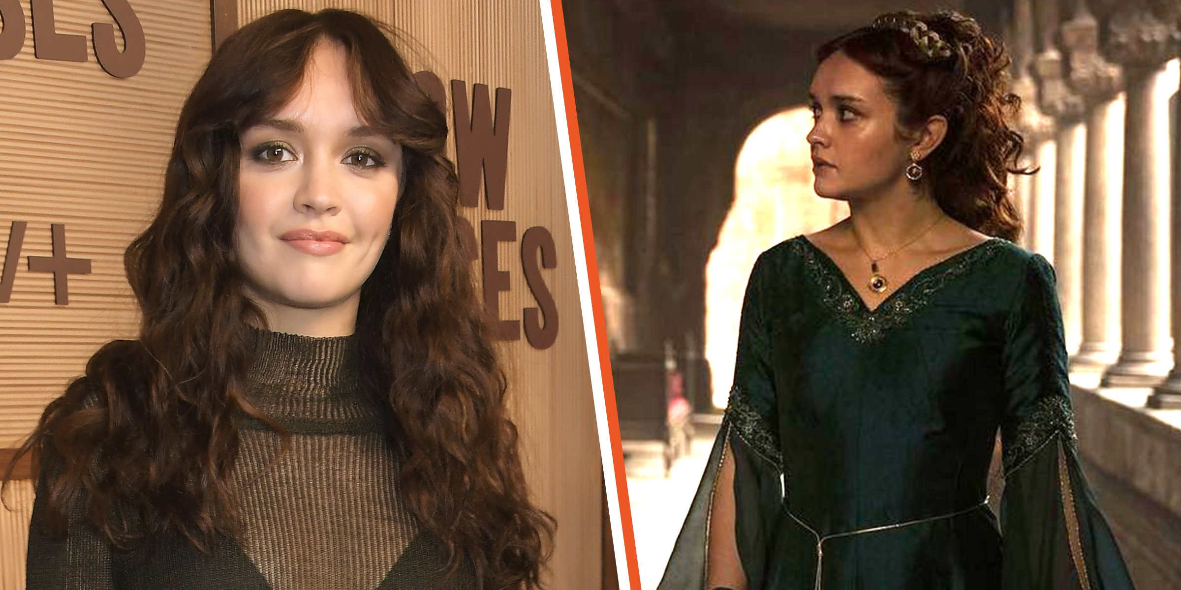 Olivia Cooke, 2020. | Olivia Cooke as Alicent Hightower. | Source: Getty Images | Instagram/houseofthedragonhbo
