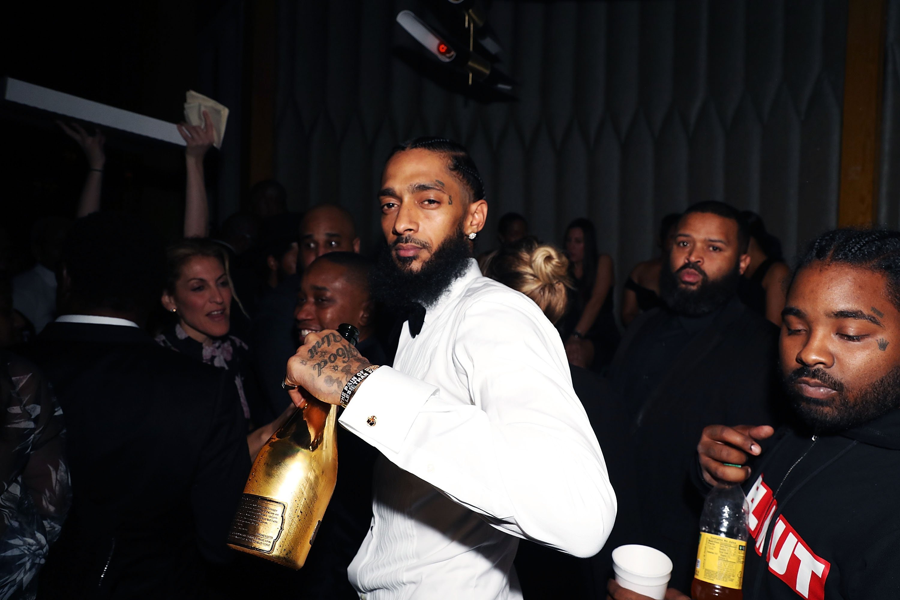 Nipsey Hussle attends “Nipsey Hussle Grammy Celebration” on Feb. 8, 2019 in California | Photo: Getty Images