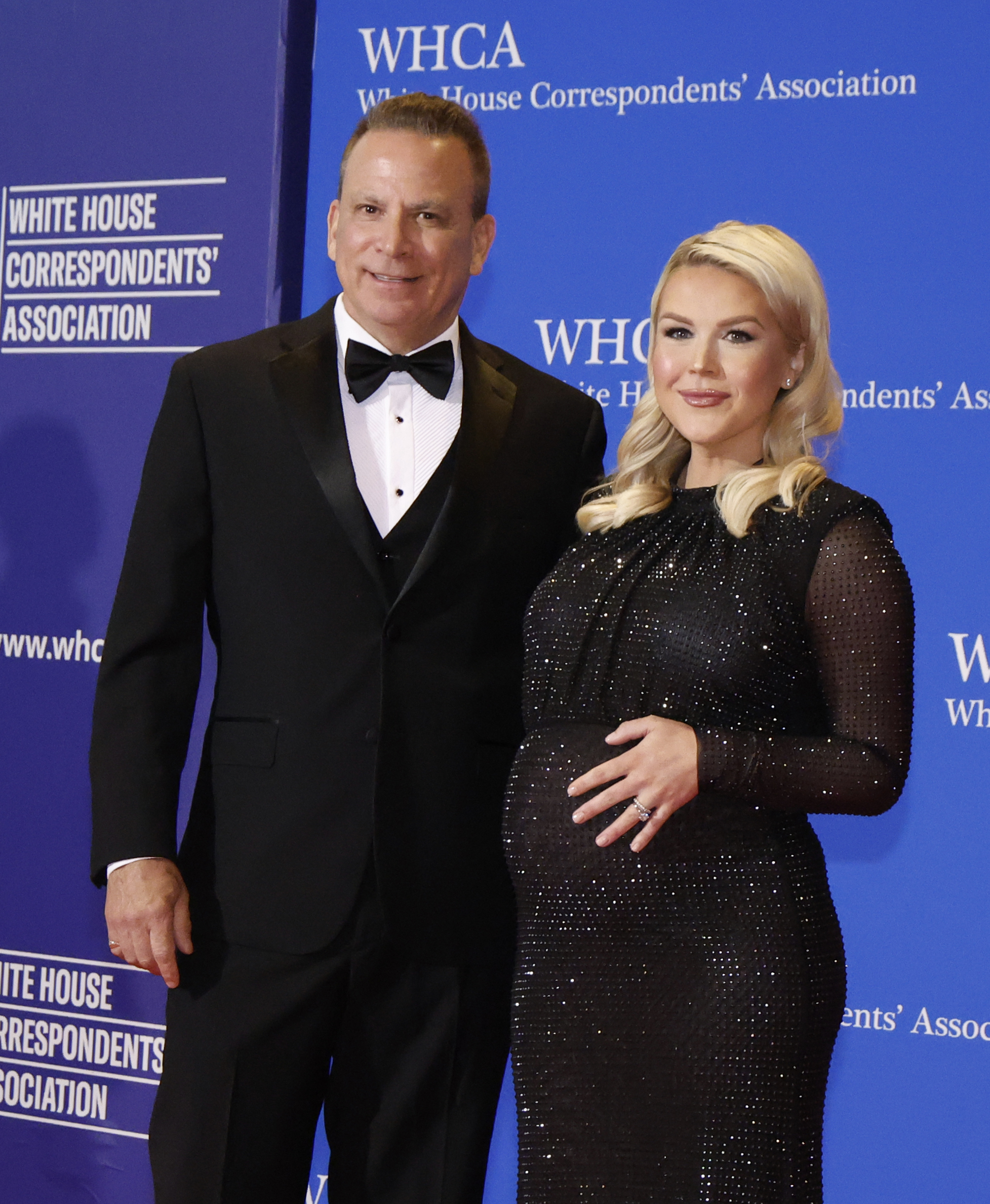 Nicholas Riccio and Karoline Leavitt attend the White House Correspondents' Dinner at Washington Hilton on April 25, 2026, in Washington, DC | Source: Getty Images