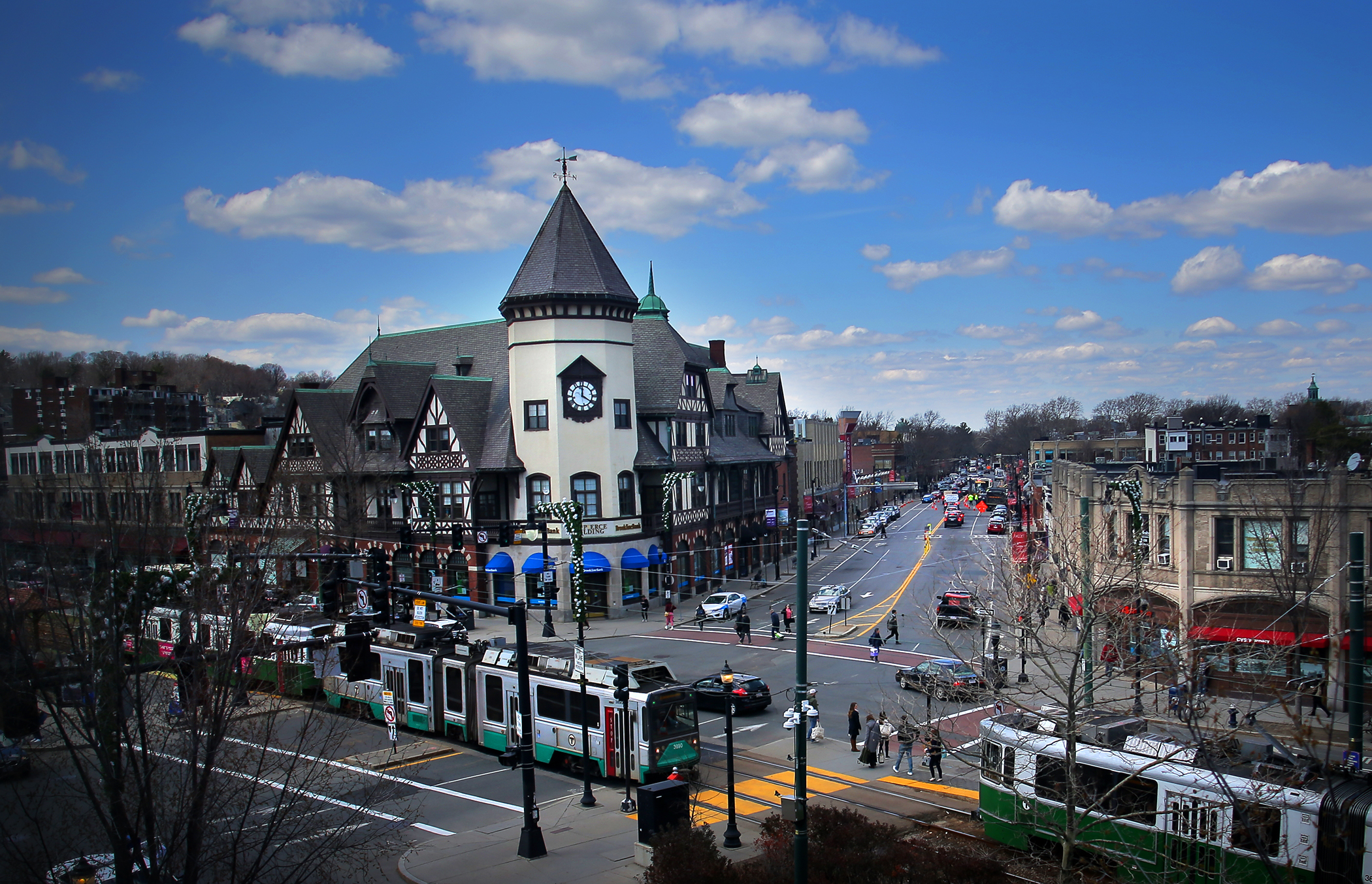 A view of Coolidge Corner in Brookline, MA. | Source: Getty Images