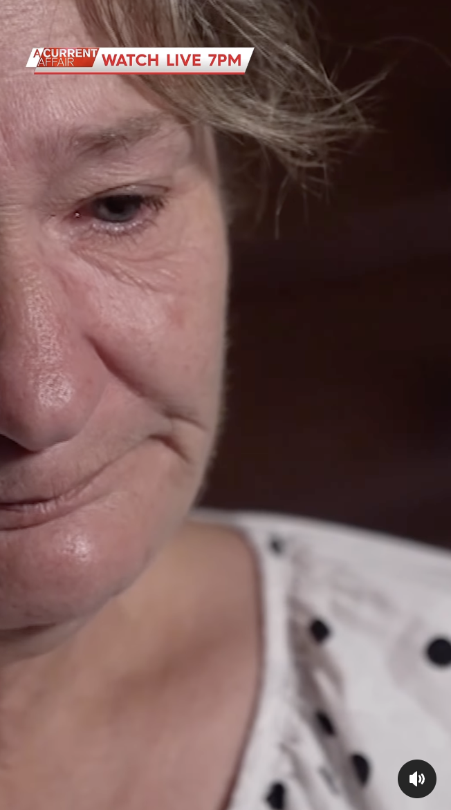 Ashley Stanik's mother, Frances Edwards, breaks down while remembering her daughter, as seen in a video dated January 8, 2024 | Source: Source: instagram.com/acurrentaffair9