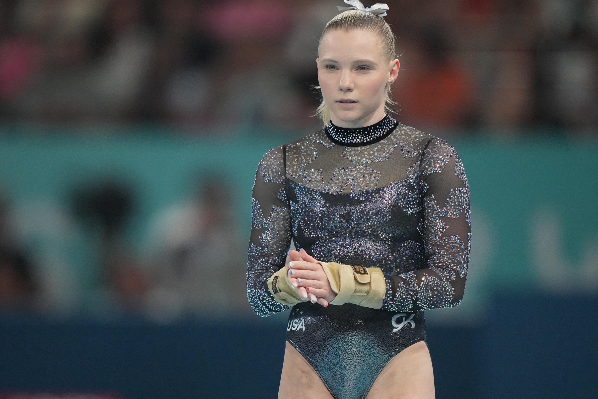 Jade Carey performs on the Vault during Women's Qualification on July 28, 2024 | Source: Getty Images