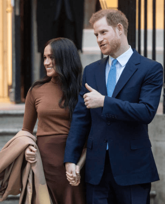 Prince Harry and Meghan Markle greet crowds as they leave Canada House on January 07, 2020 in London, England | Source: Getty Images (Photo by Samir Hussein/WireImage)