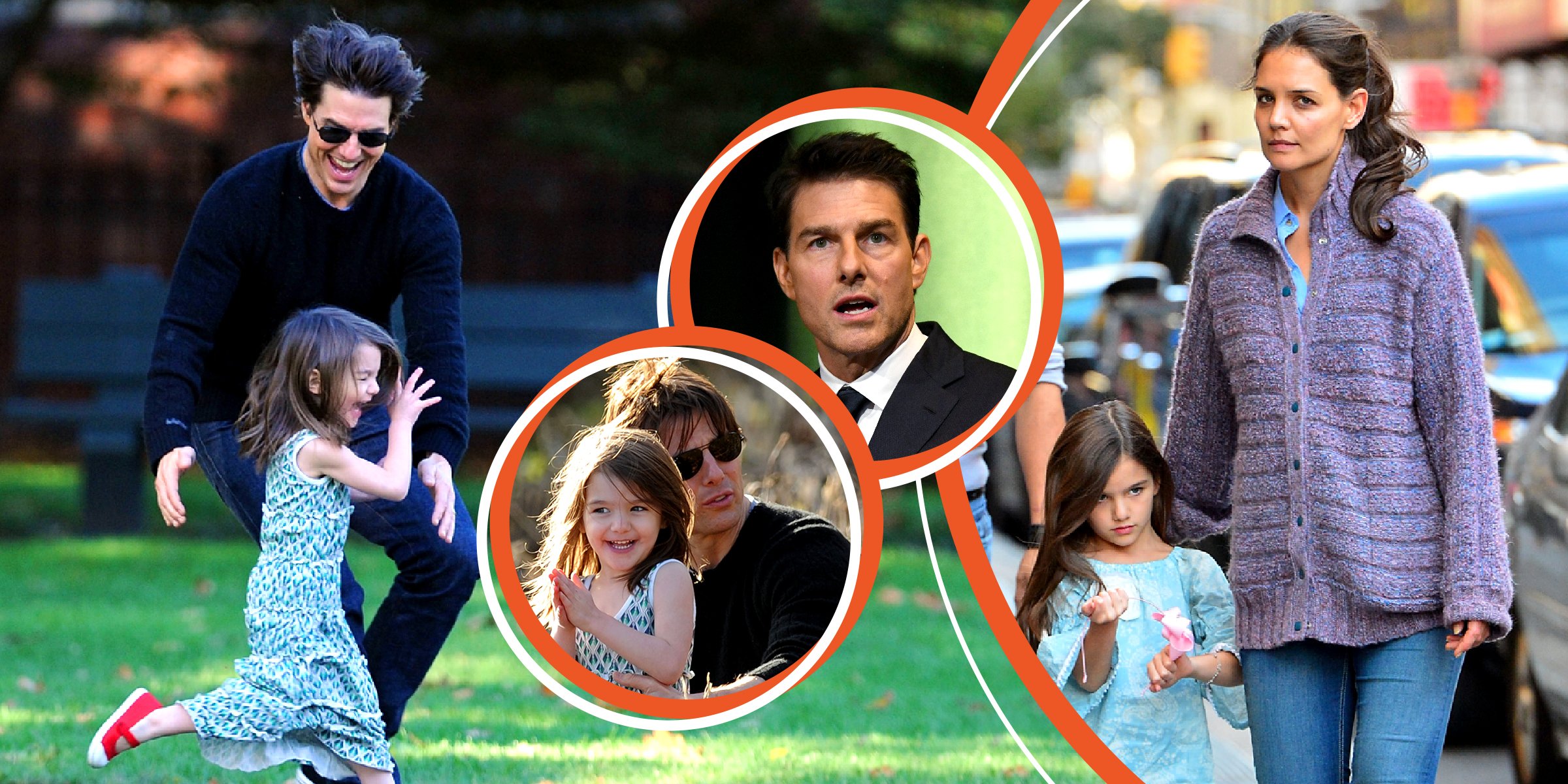 Tom and Suri Cruise | Tom Cruise | Suri Cruise and Katie Holmes | Source: Getty images