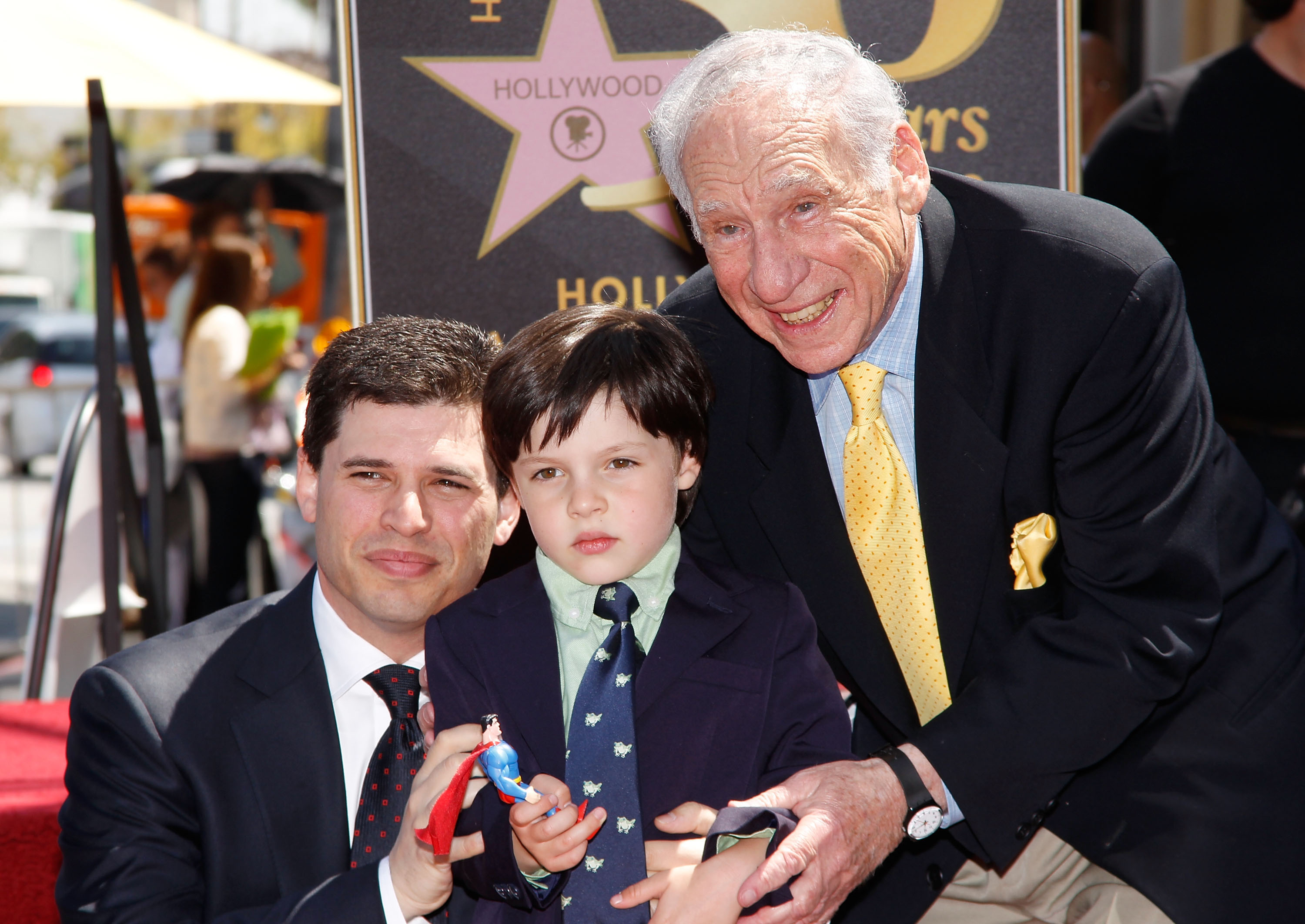 Max Brooks, Henry Brooks, and Mel Brooks on April 23, 2010, in Hollywood, California. | Source: Getty Images