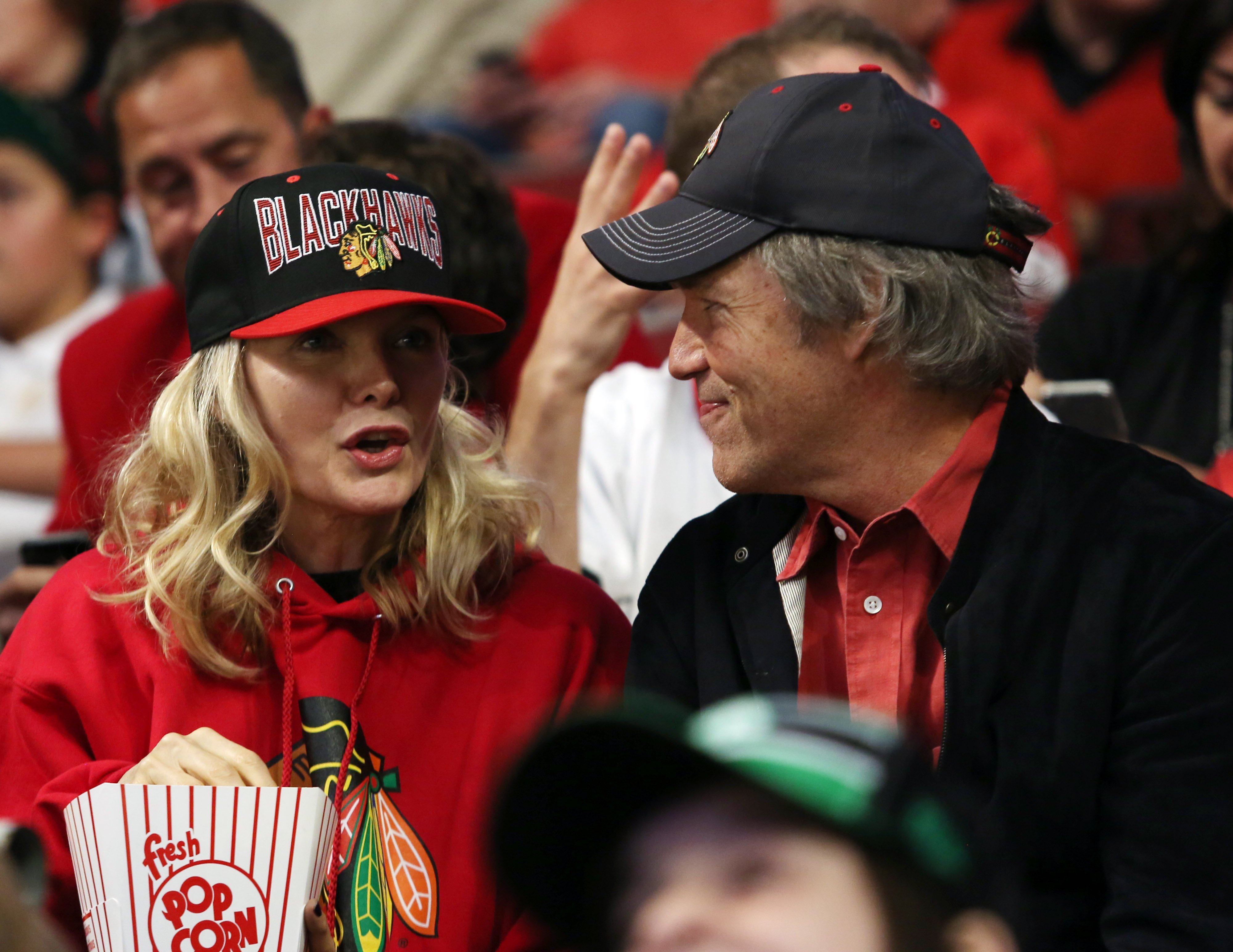 Michelle Pfeiffer and David E. Kelley at the United Center on June 22, 2013 in Chicago, Illinois. | Source: Getty Images