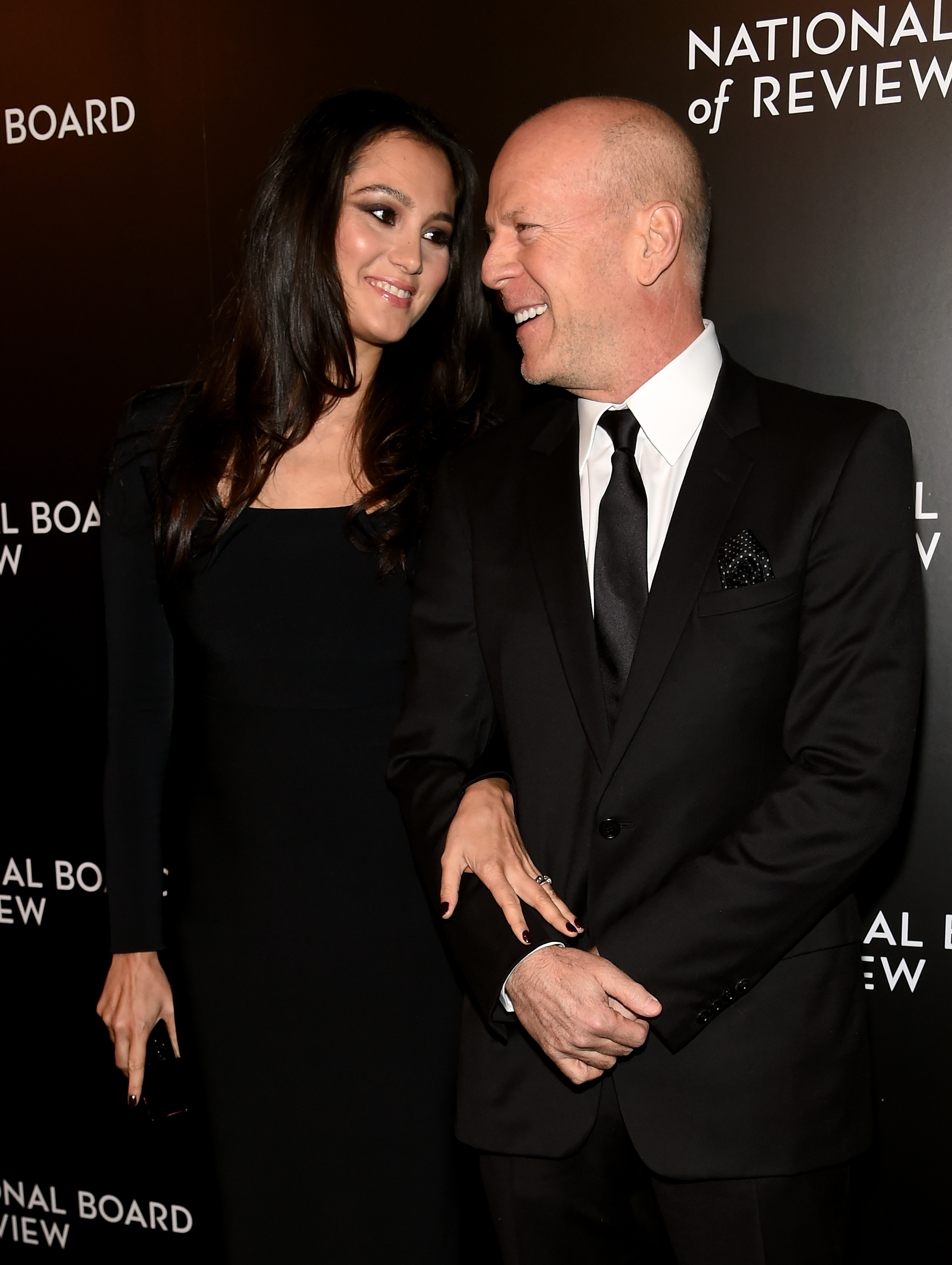 Emma Hemming Willis and Bruce Willis at the National Board Of Review Gala in New York City on January 6, 2015 | Source: Getty Images