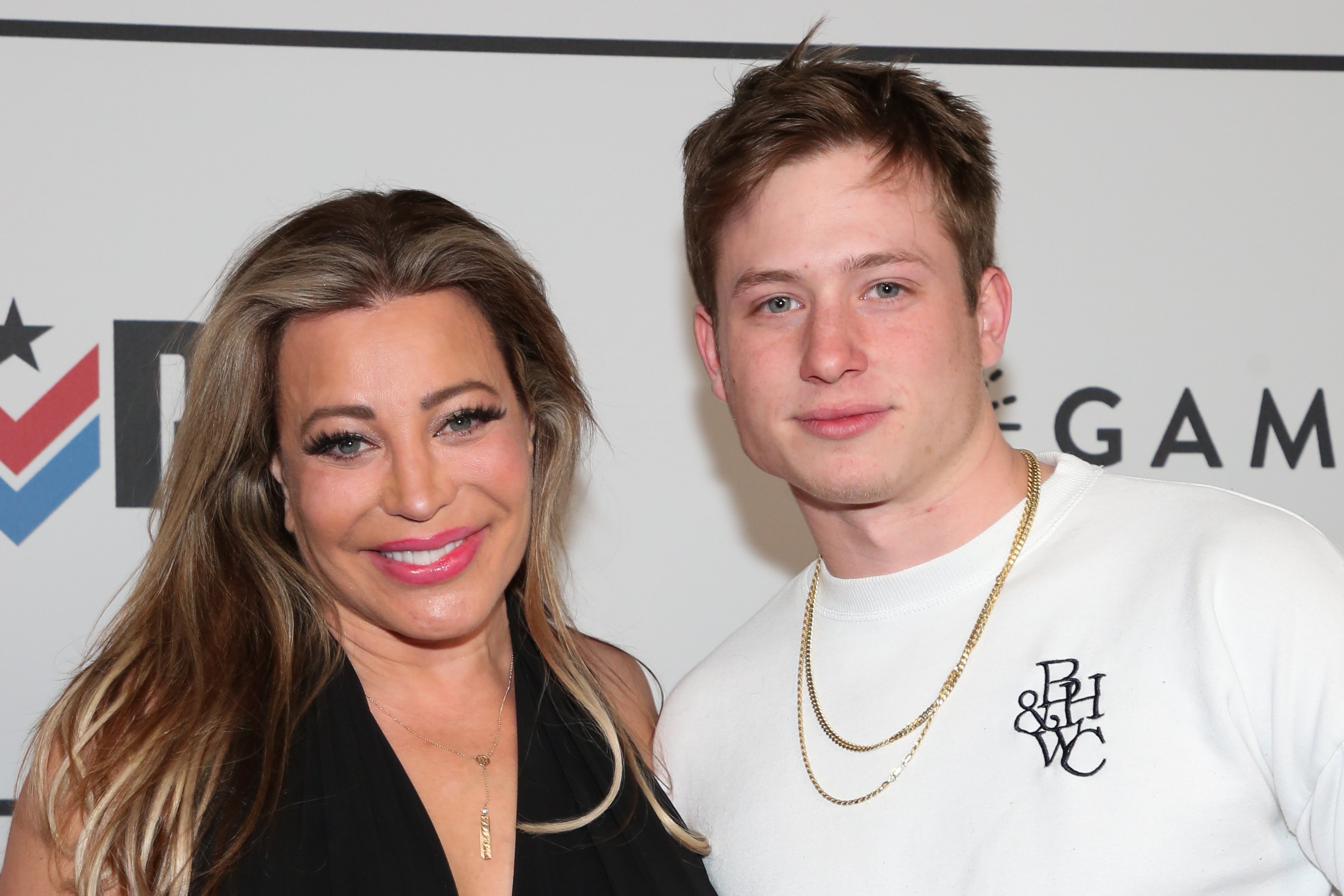 Taylor Dayne and Levi Dayne attend the Big Game Kick-Off at Academy LA on February 09, 2022, in Los Angeles, California. | Source: Getty Images