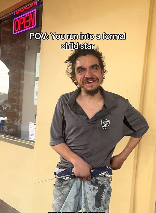 Tylor Chase seen on the streets of Riverside, California, from a post dated December 21, 2025 | Source: TikTok/@ricecrackerspov