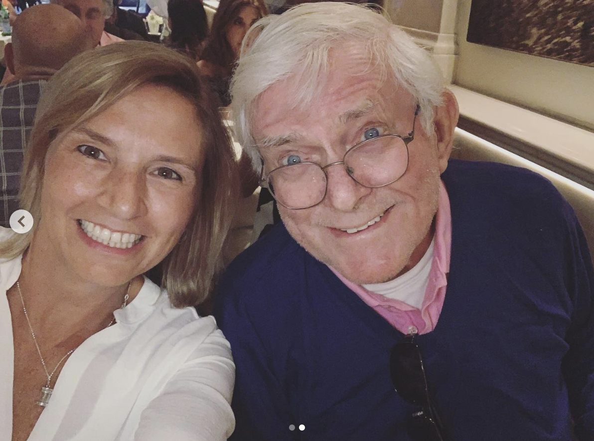 A candid photo of Connors mom, Reed, with Phil Donahue, dated August 12, 2019 | Source: Instagram/marlothomas