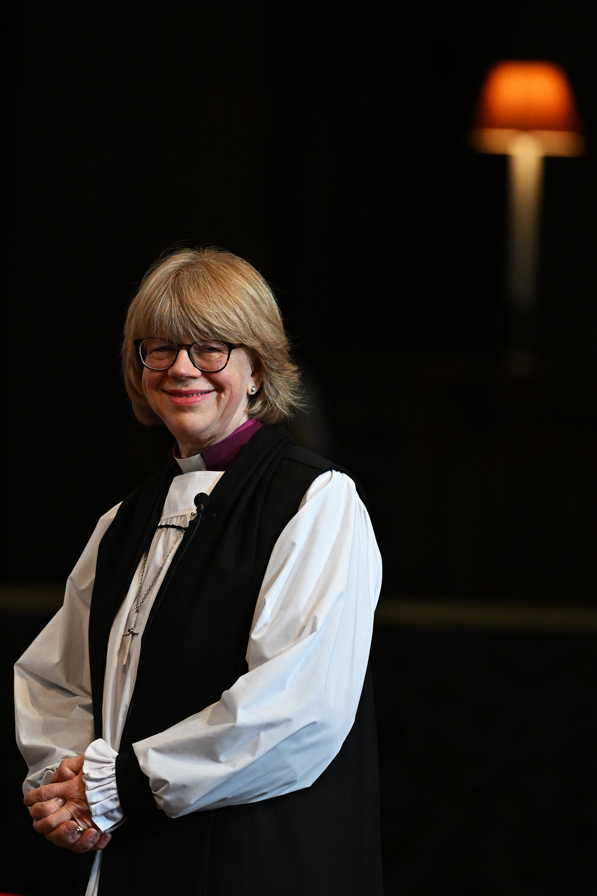 Mullally at St Paul's Cathedral on 28 January 2026, the day she was formally confirmed as the 106th Archbishop of Canterbury — the very building where, 25 years earlier, she had taken her first steps as an ordained priest, and where her 87-mile pilgrimage to Canterbury would later begin.