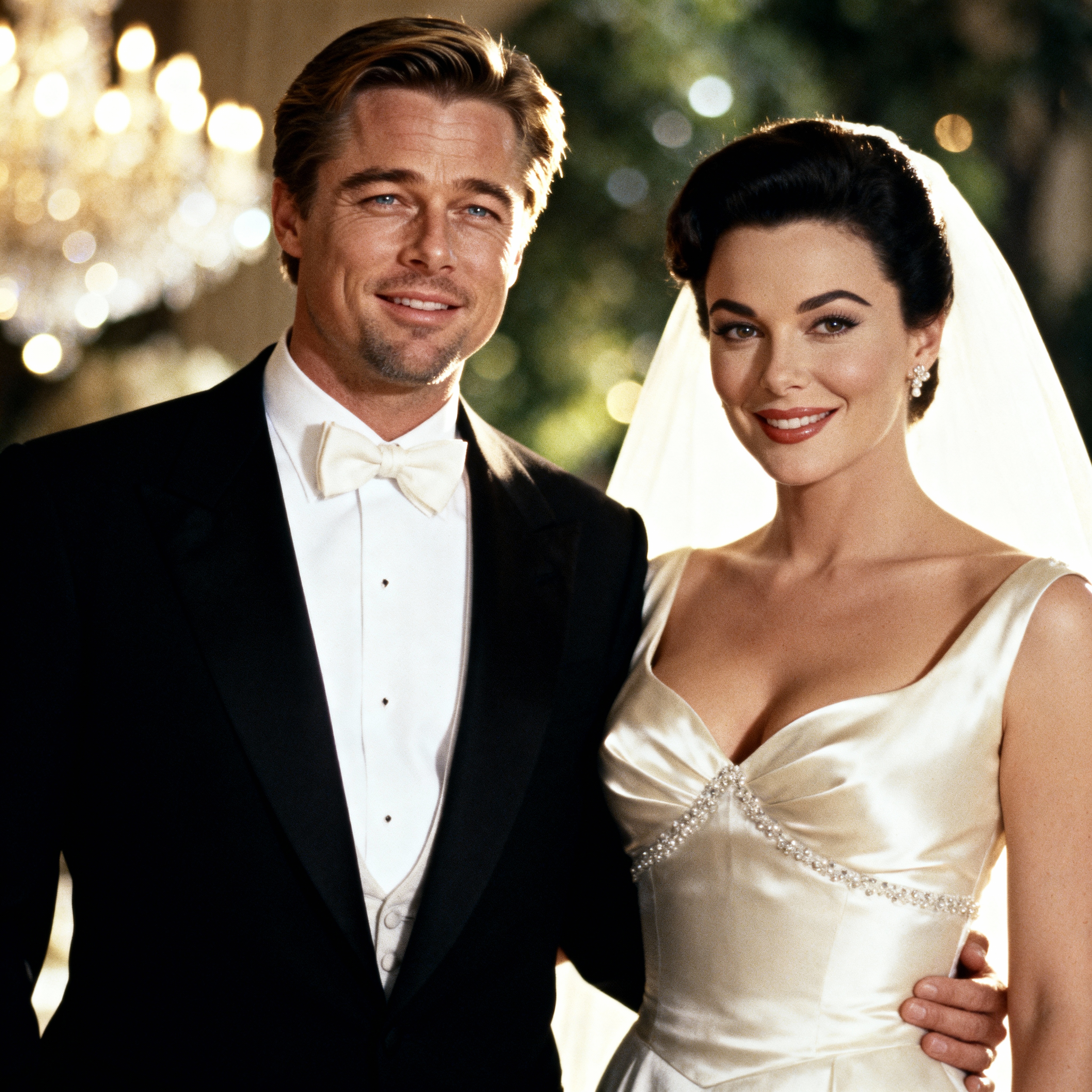 Sophia Loren and Brad Pitt's imaginary wedding is a love story scripted in cinematic perfection | Source: Grok AI