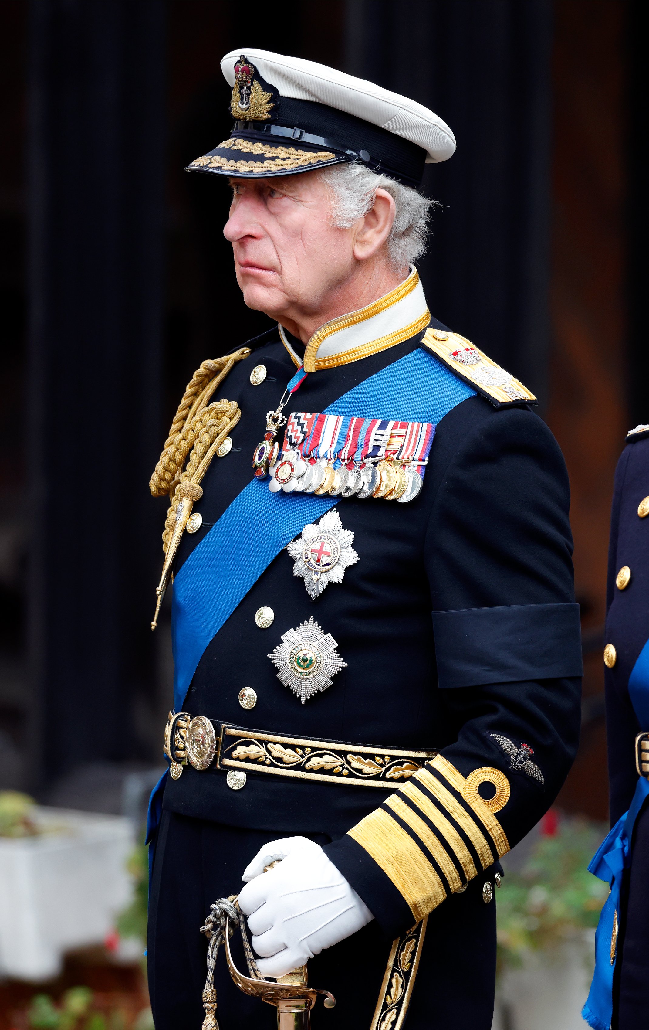 King Charles III attends the Committal Service for Queen Elizabeth II at St George's Chapel, Windsor Castle on September 19, 2022 in Windsor, England | Source: Getty Images