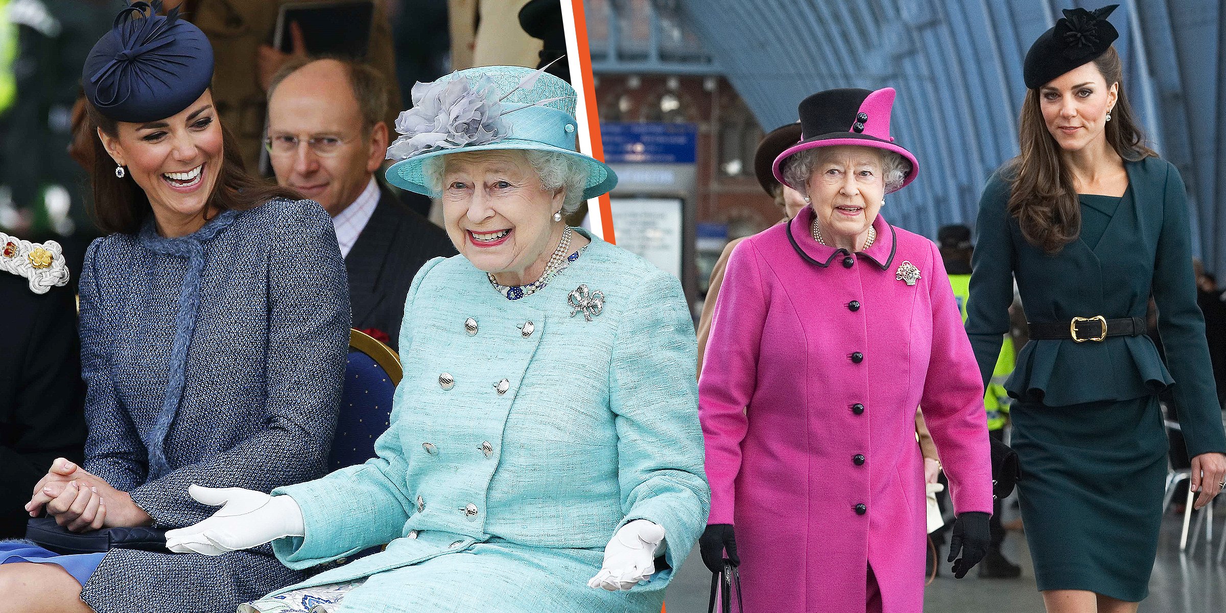Die Königin und Kate Middleton, Herzogin von Cambridge | Quelle: Getty Images