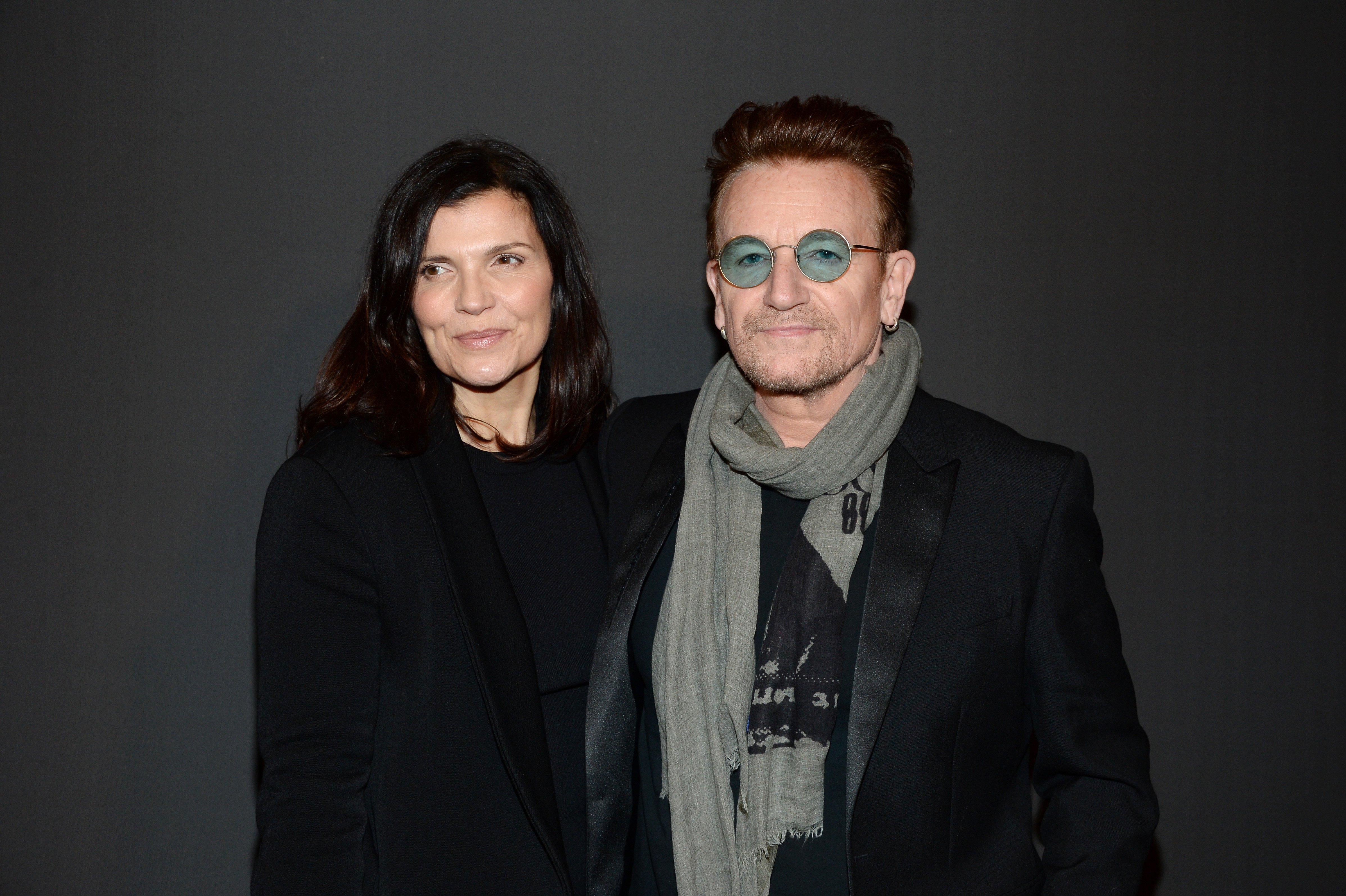 Bono and Ali Hewson at the Dior Homme Menswear Fall/Winter 2017-2018 show on January 21, 2017 | Photo: Getty Images