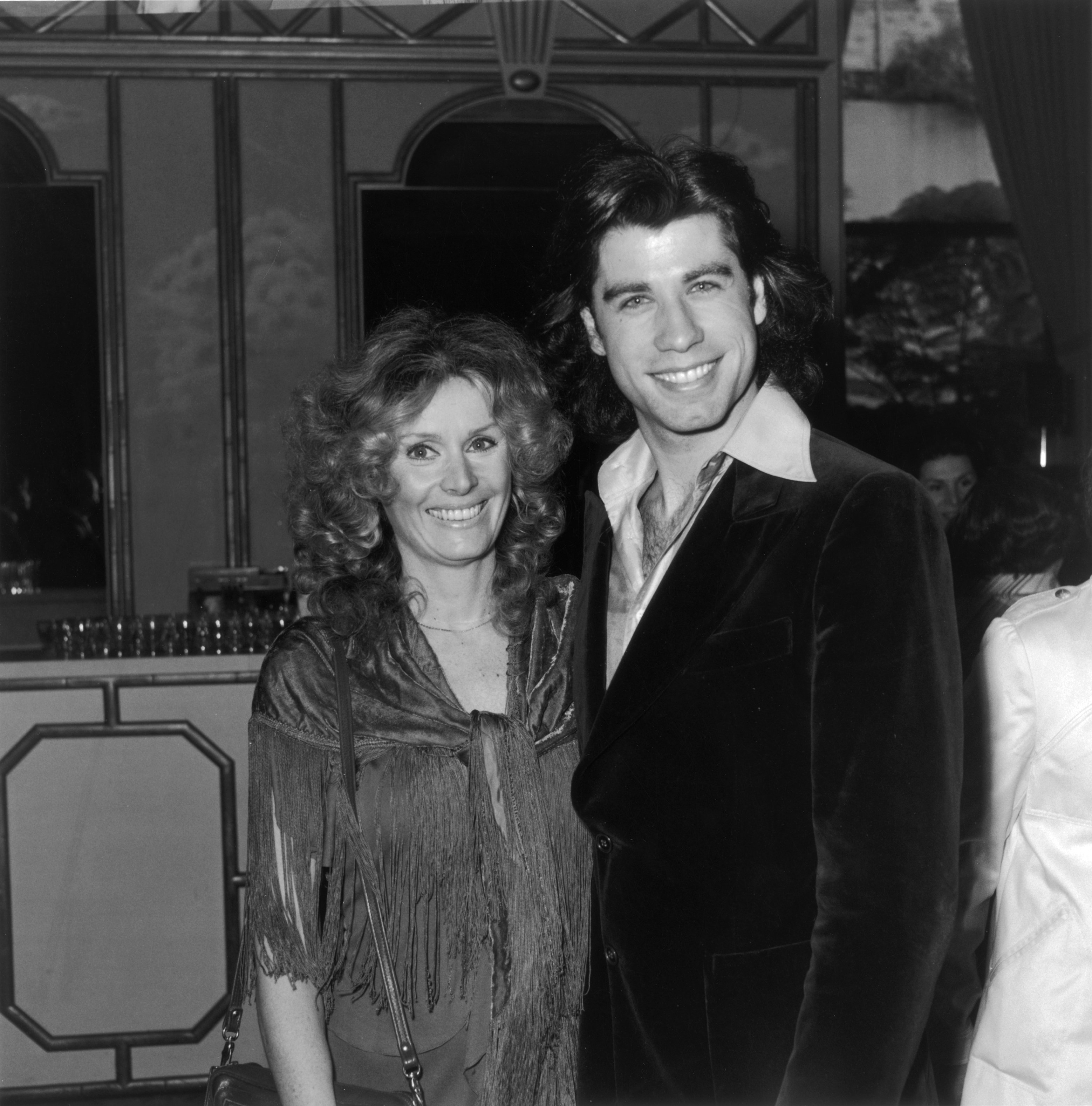 John Travolta and Diana Hyland during the 36th Annual Golden Apple Awards at the Beverly Wilshire Hotel in December 1976, Beverly Hills, California. / Source: Getty Images