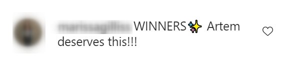 A fan's comment on ABC's Instagram post | Photo: Instagram / dancingabc