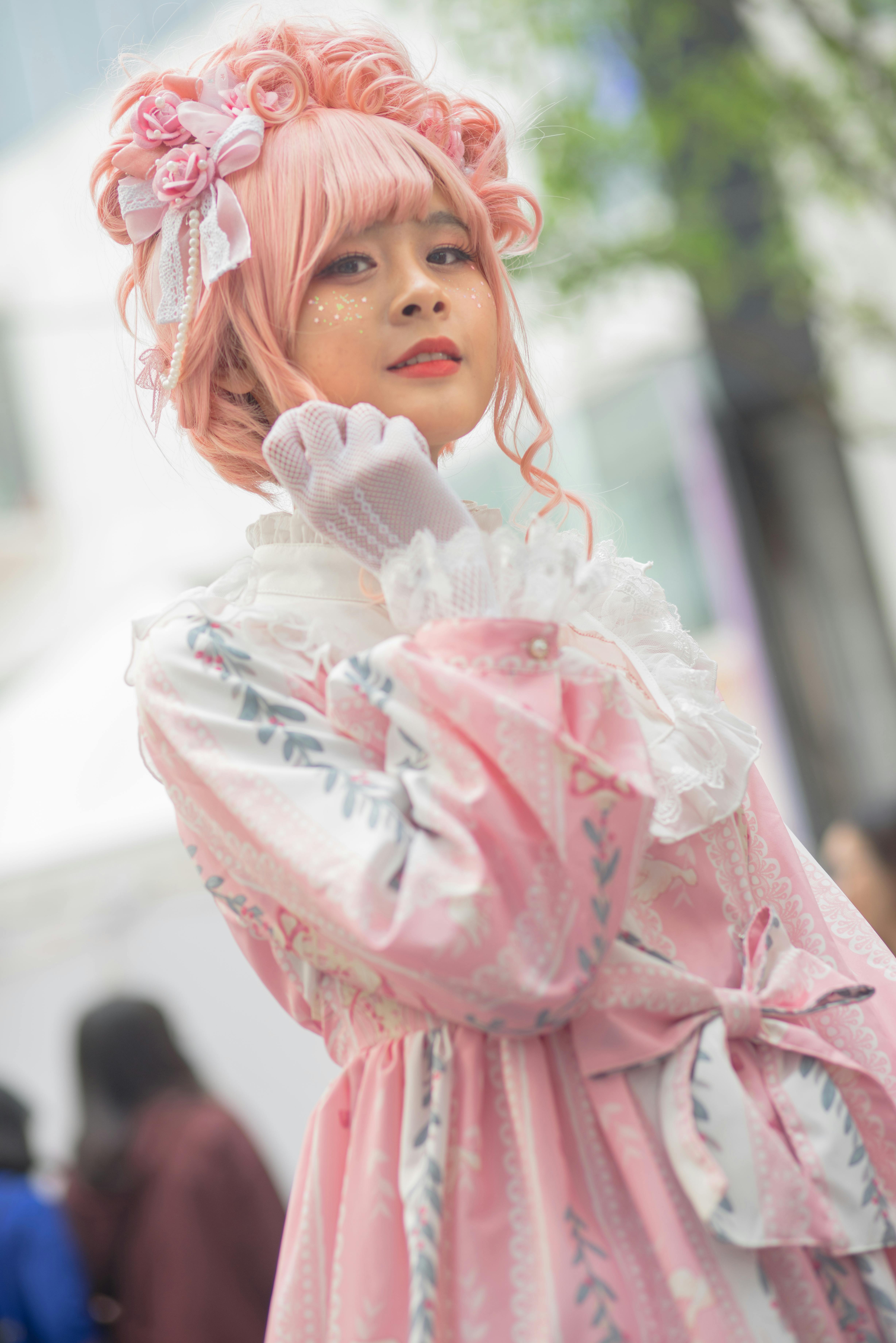 A woman in Lolita fashion attire | Source: Pexels