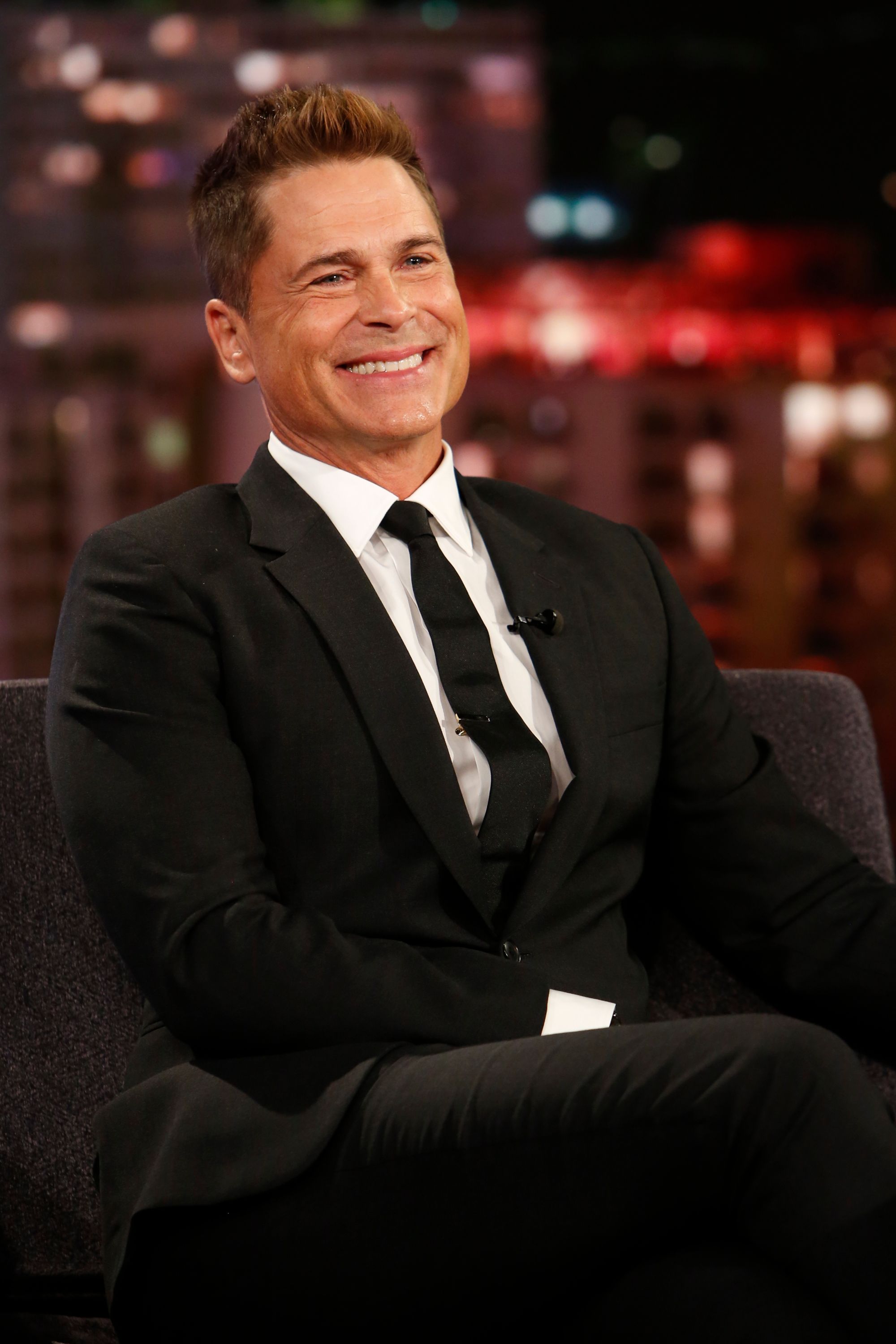 Rob Lowe during ABC's "Jimmy Kimmel Live" - Season 17 | Source: Getty Images