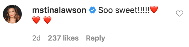 Tina Lawson commented on a video of Kelly Rowland dancing with her son Titan Weatherspoon | Source: Instagram.com/kellyrowland