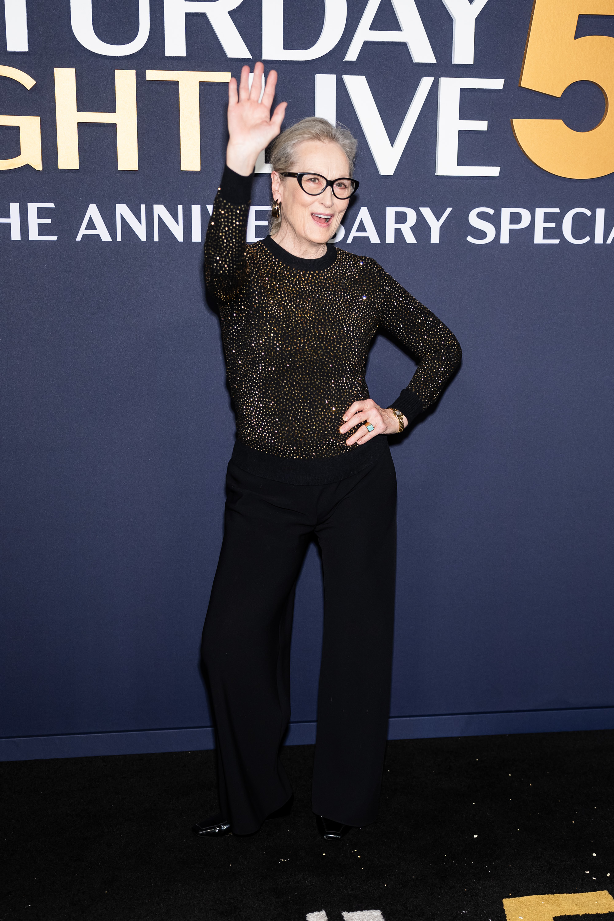 Meryl Streep attends "SNL50: The Anniversary Special" on February 16, 2025, in New York City. | Source: Getty Images