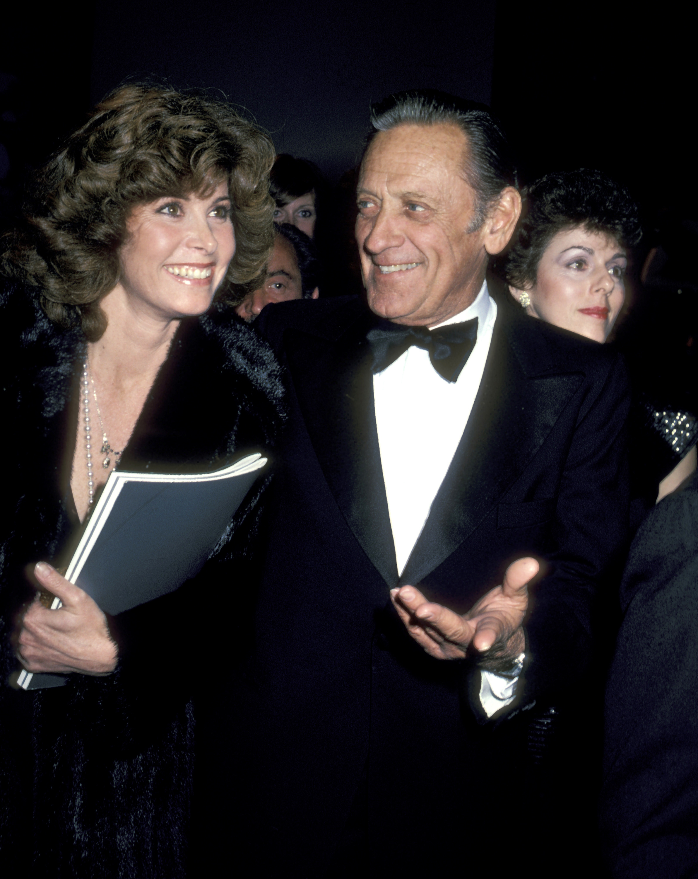 William Holden and the actress pictured at the AFI Salute to James Stewart on February 28, 1980 | Source: Getty Images