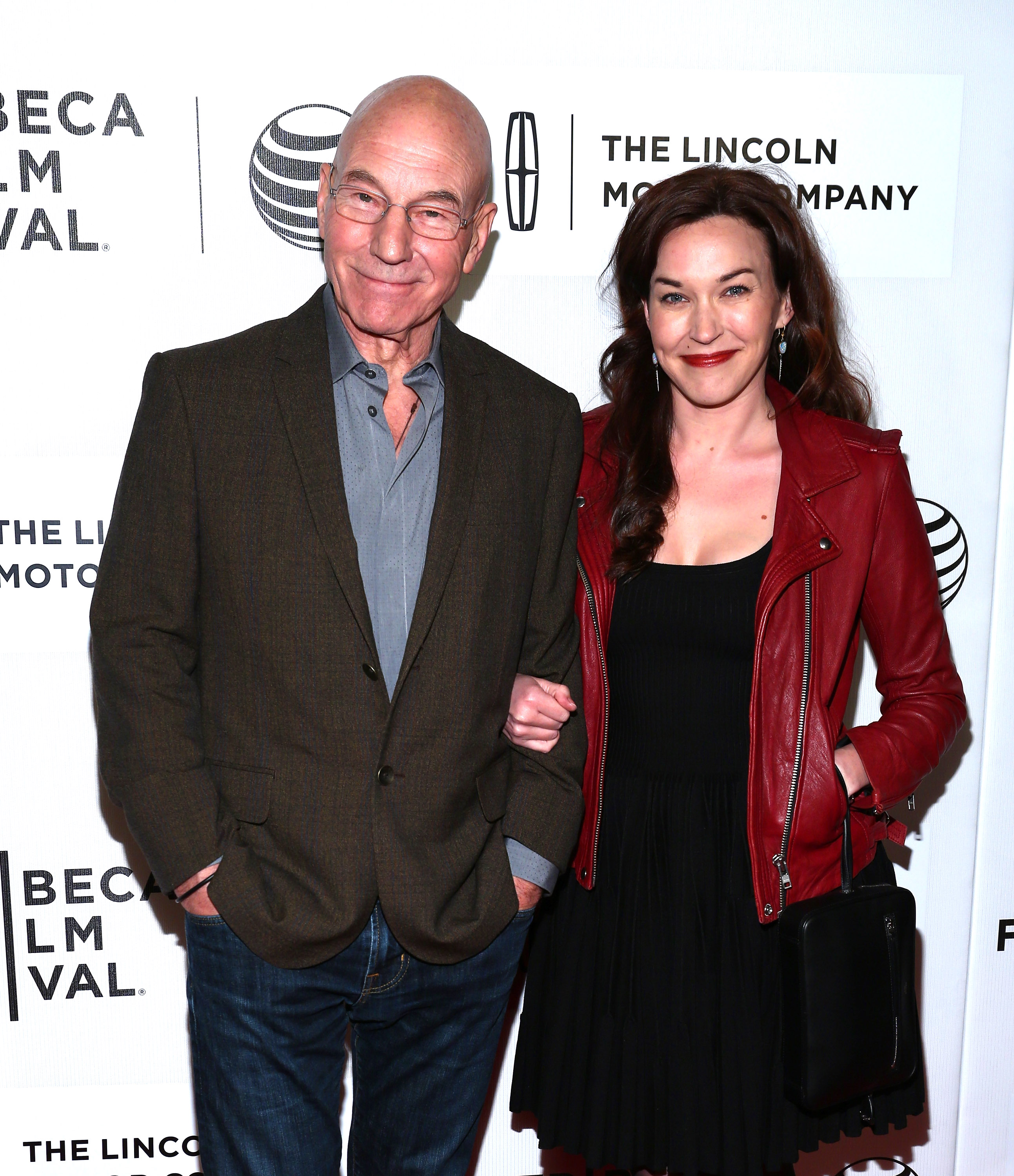 Patrick Stewart and Sunny Ozell at the "Match" screening in New York City on April 18, 2014 | Source: Getty Images