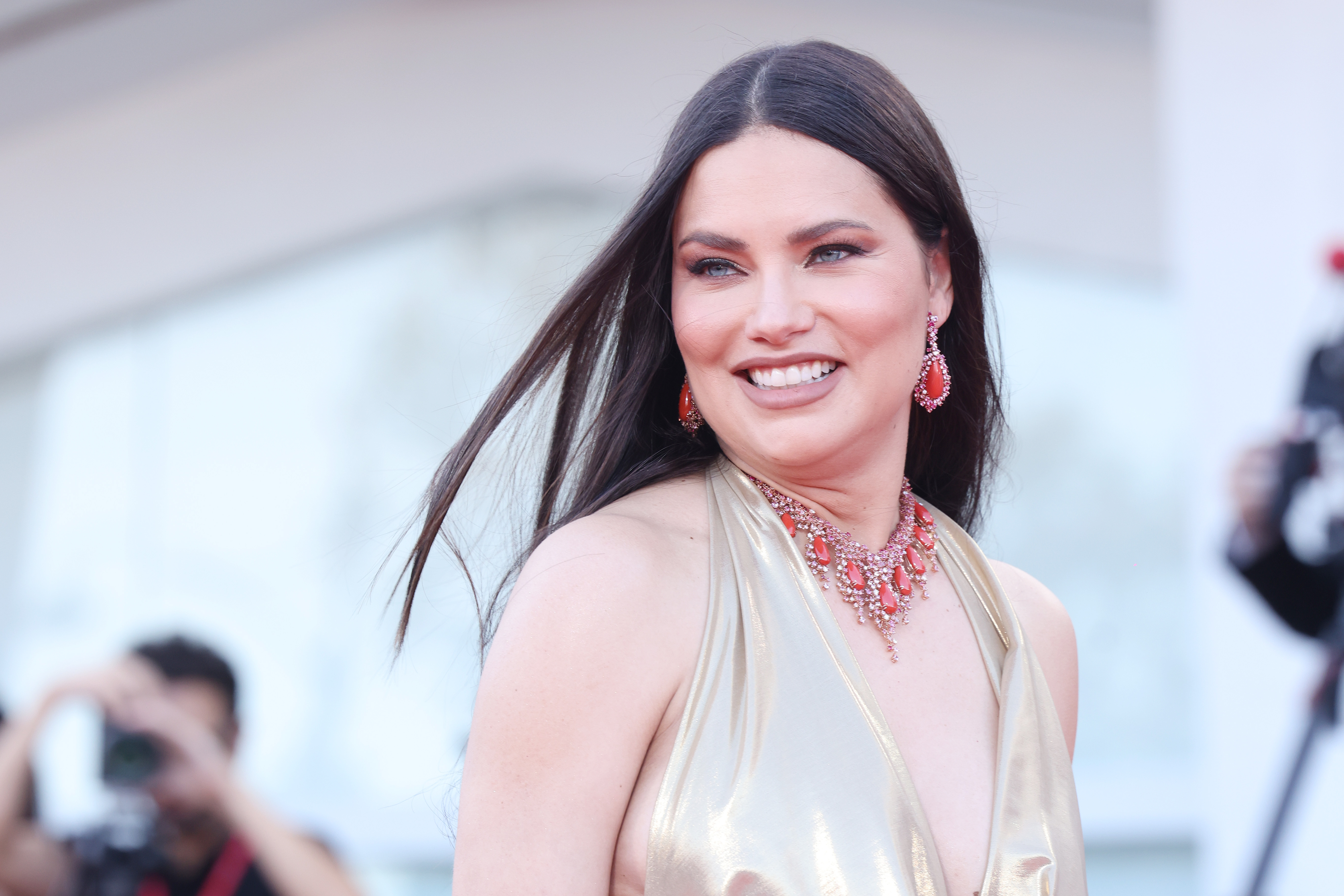 Adriana Lima attends a red carpet for the movie "Maestro" at the 80th Venice International Film Festival on September 02, 2023 in Venice, Italy | Source: Getty Images