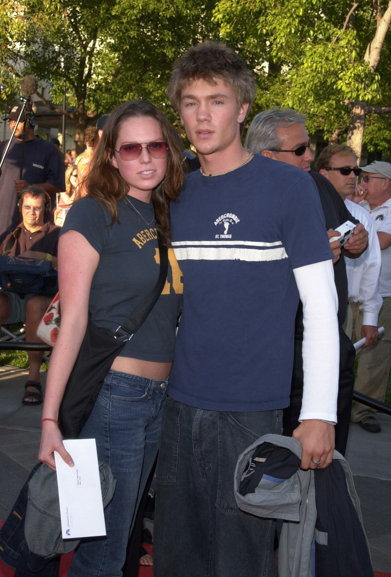 Chad Michael Murray and Erin Foster at the premiere of "The Score" in Los Angeles, California, on July 1, 2001. | Source: Getty Images