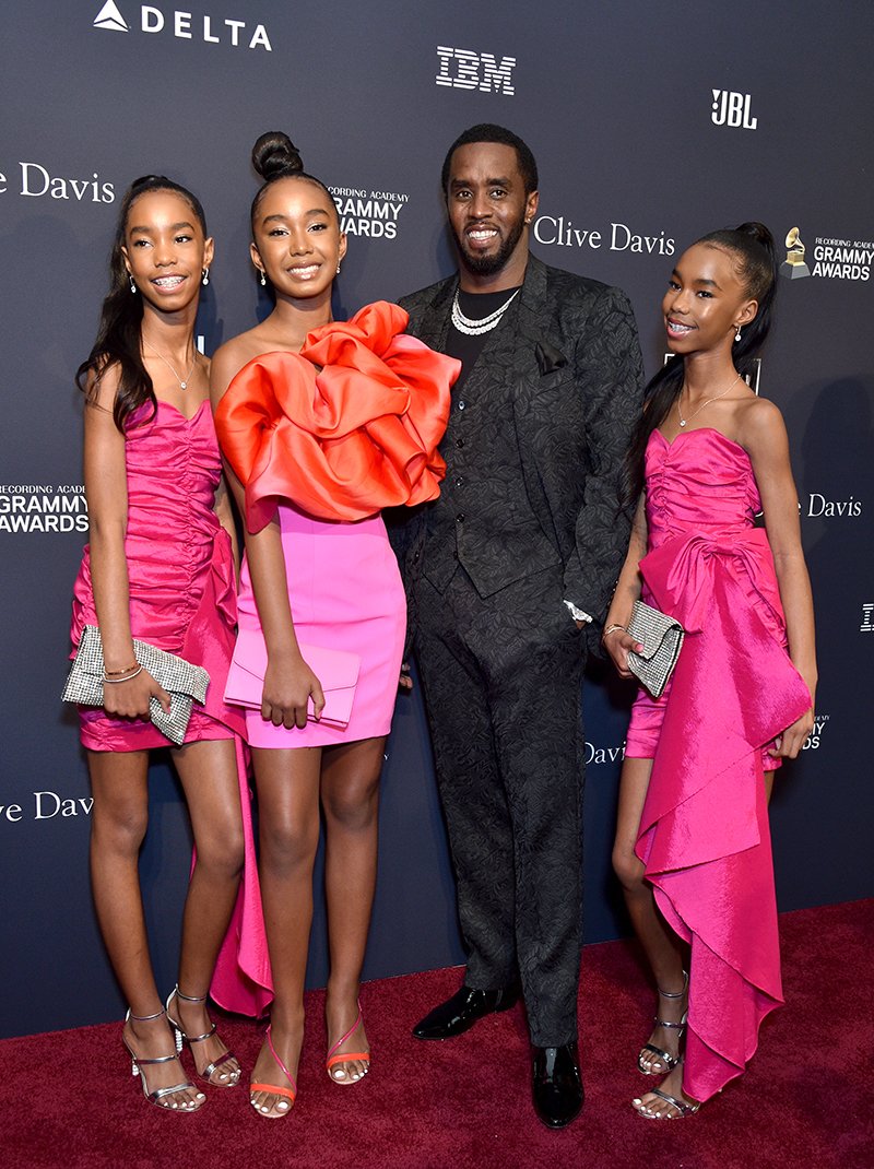  D'Lila Star Combs, Chance Combs, Sean "Diddy" Combs, and Jessie James Combs attending the Grammy Salute to Industry Icons Honoring Sean "Diddy" Combs in Beverly Hills, California in January 2020. | Photo: Getty Images