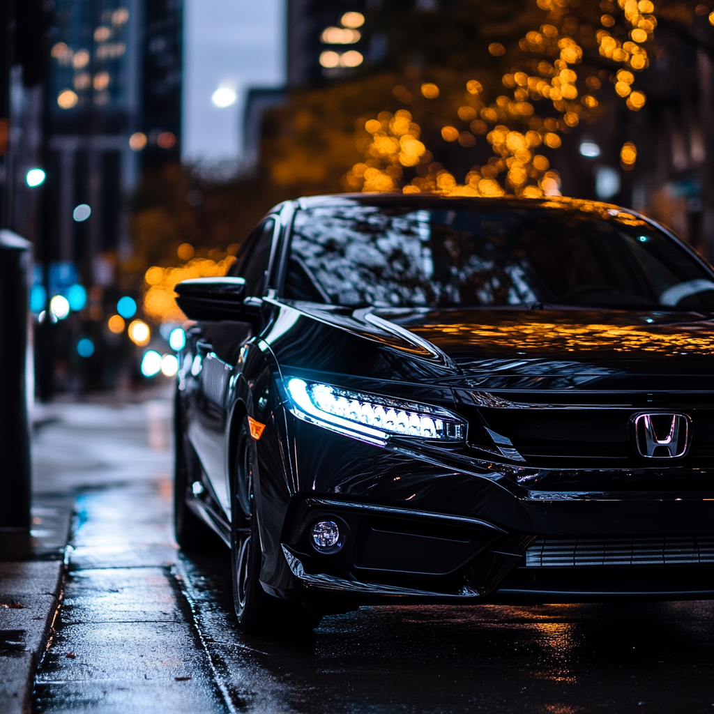 A closeup shot of a car parked down the street | Source: Midjourney