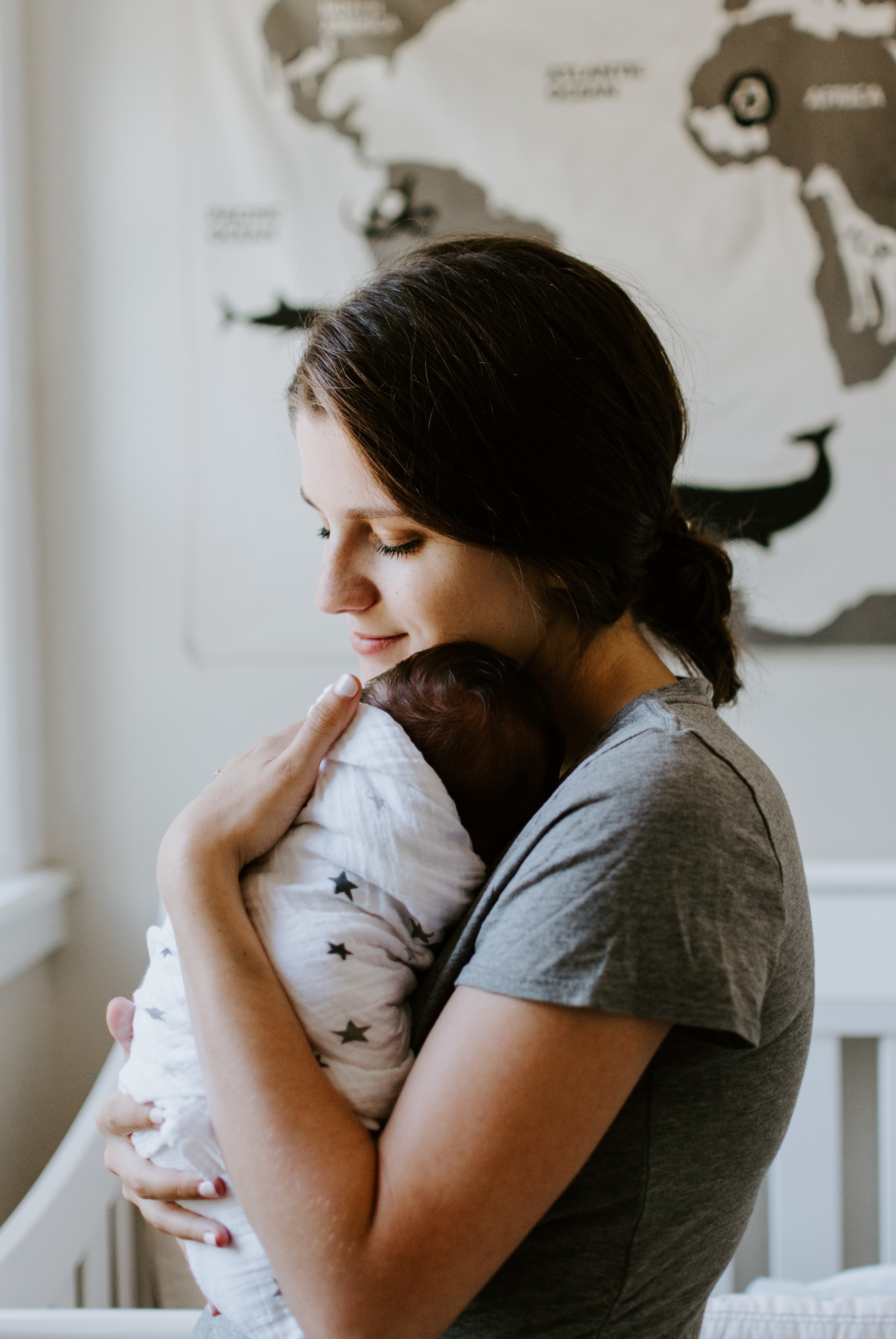 Audrey welcomed a baby boy she named Colin. | Source: Unsplash