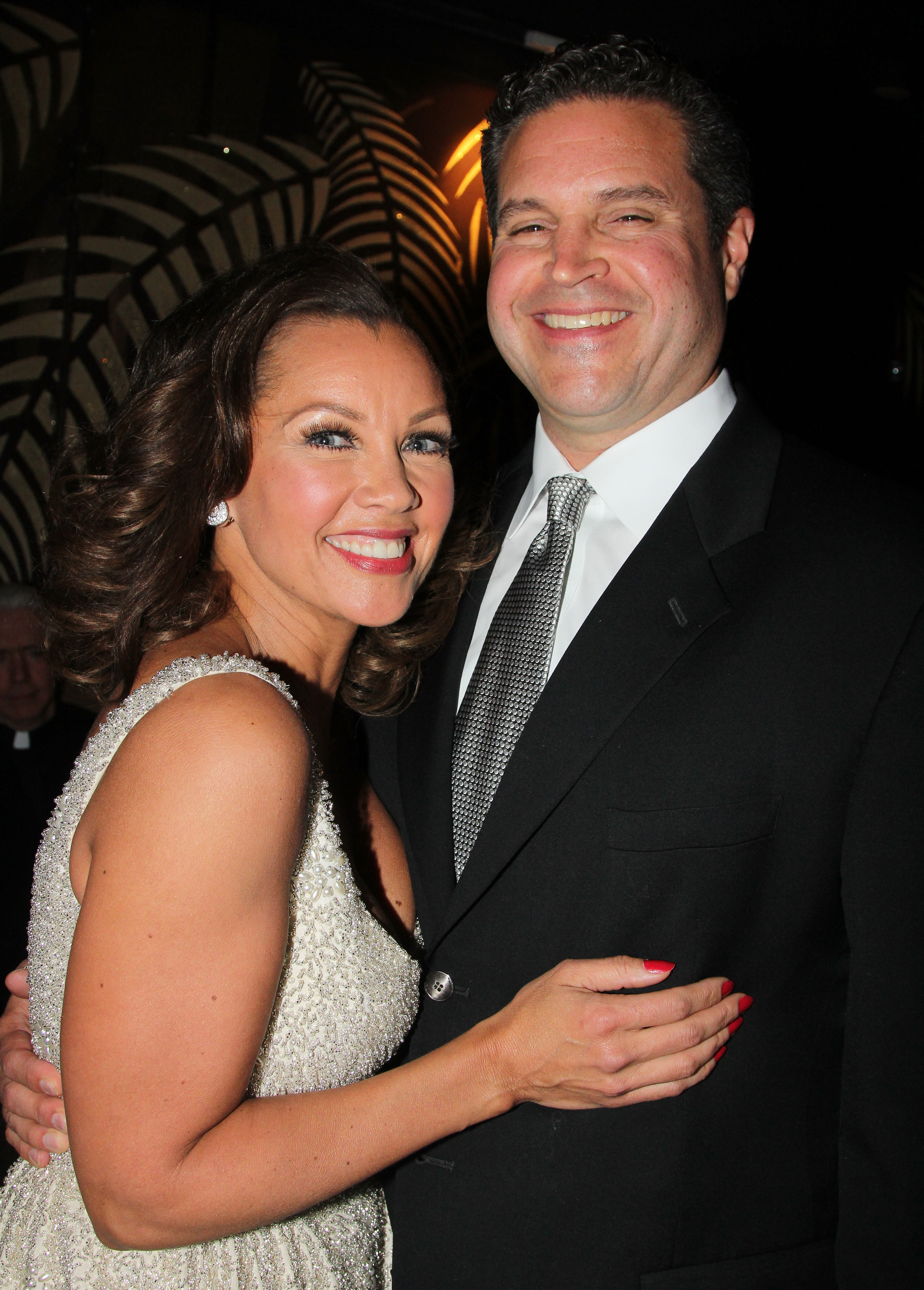 Vanessa Williams and her boyfriend Jim Skrip at the after party for the Broadway opening night of "The Trip To Bountiful" on April 23, 2013, in New York City | Source: Getty Images