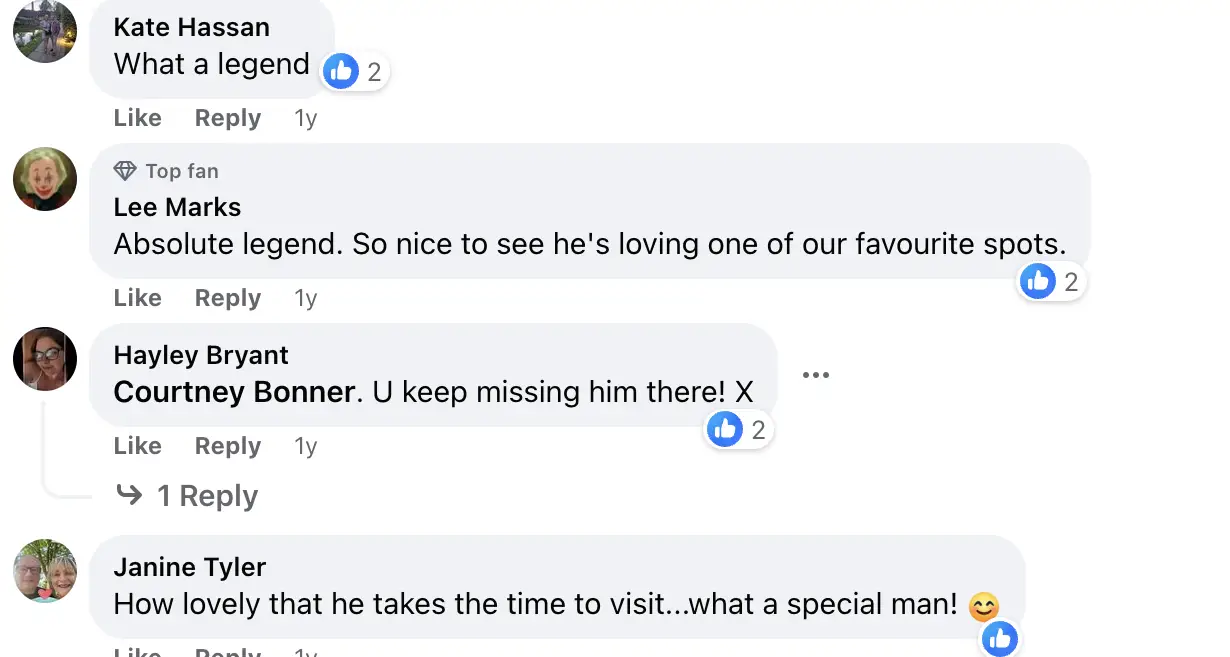 Fan comments dated May 2022 | Source: facebook.com/TheFennBellInn