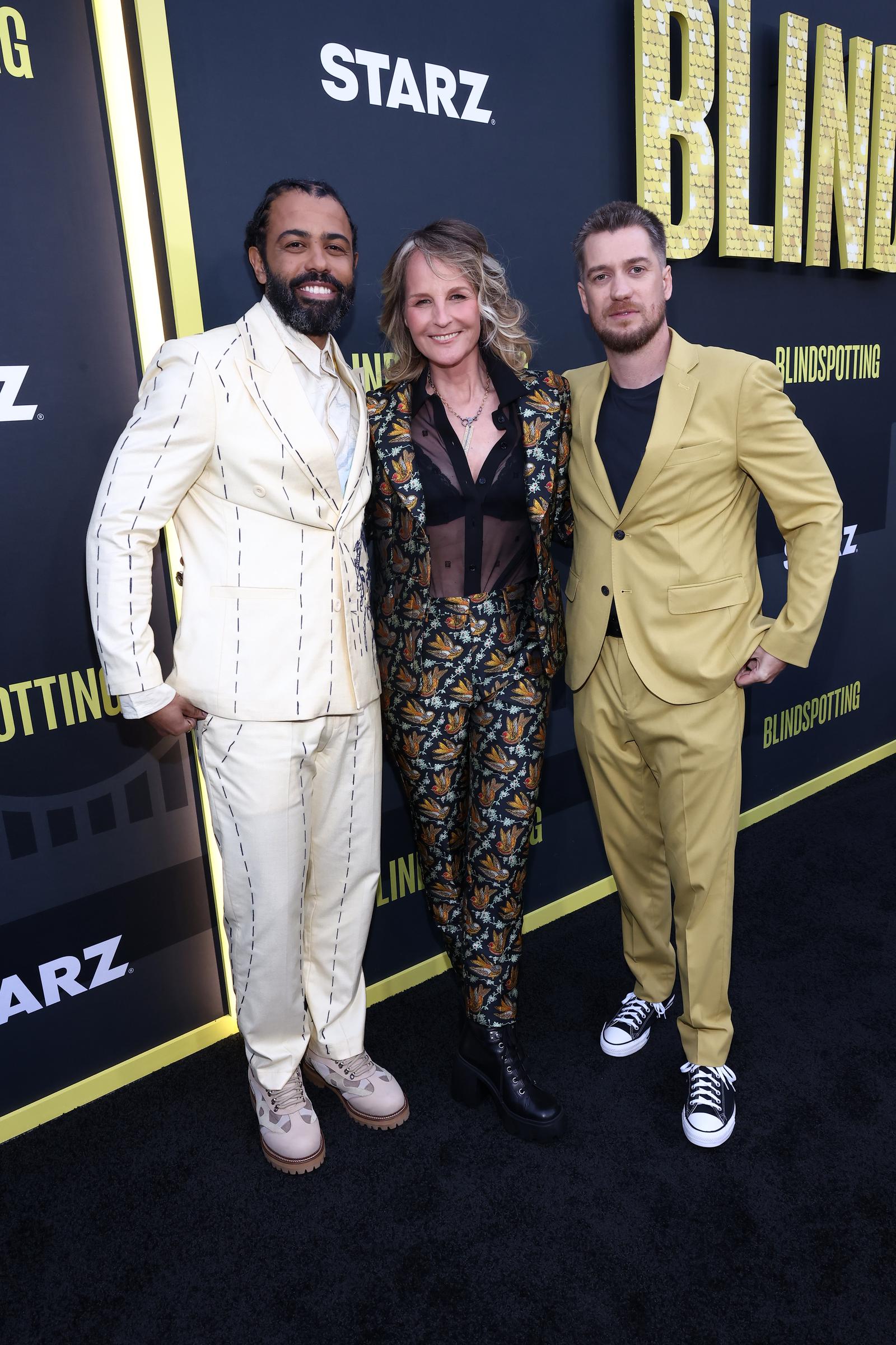 Daveed Diggs, Helen Hunt and Rafael Casal in Los Angeles, California on April 11, 2023 | Source: Getty Images